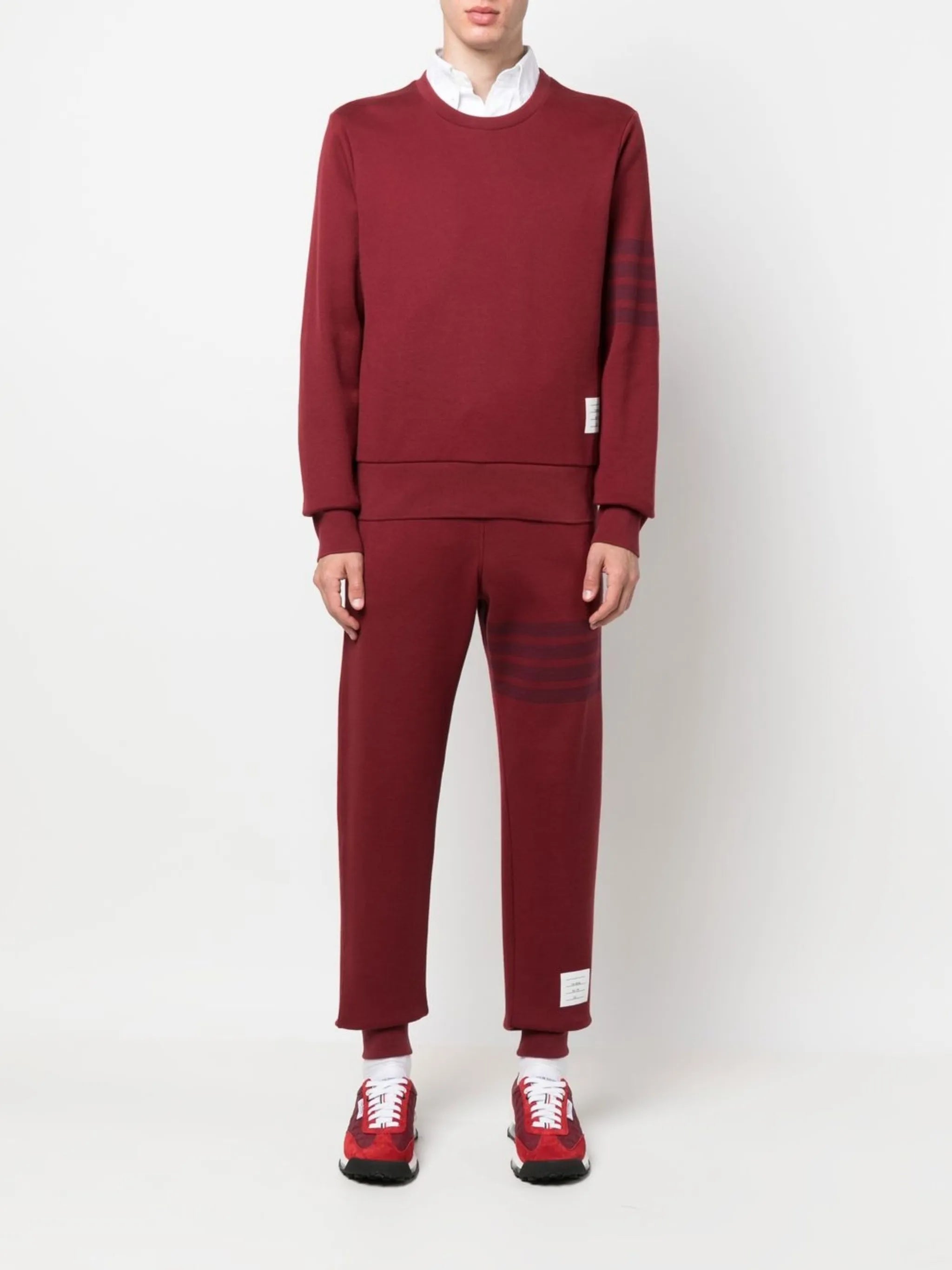 4-Bar stripe-detailed jumper