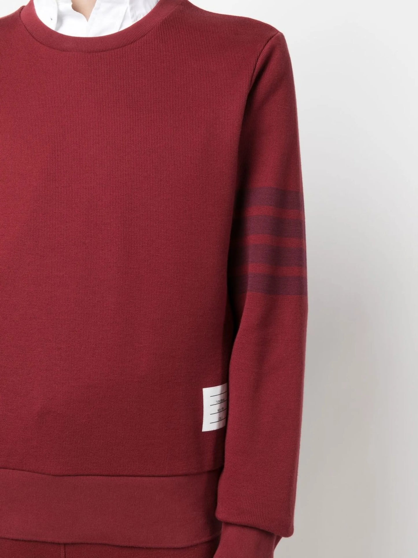 4-Bar stripe-detailed jumper