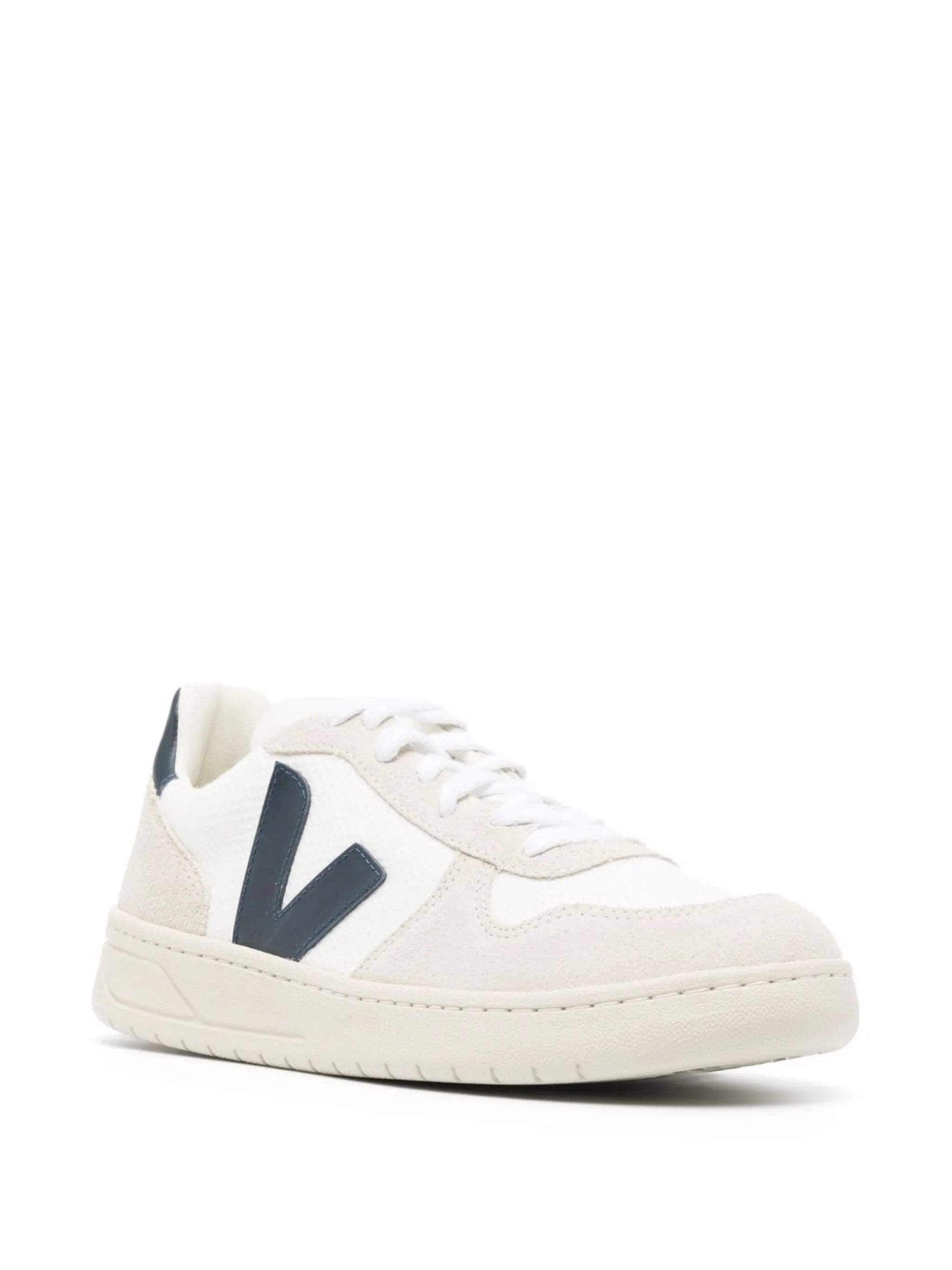 V-10 panelled lace-up sneakers