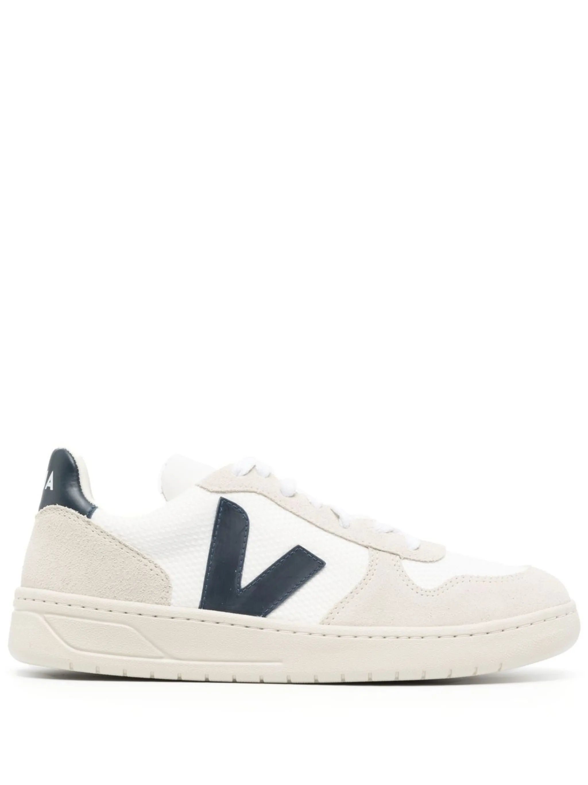 V-10 panelled lace-up sneakers