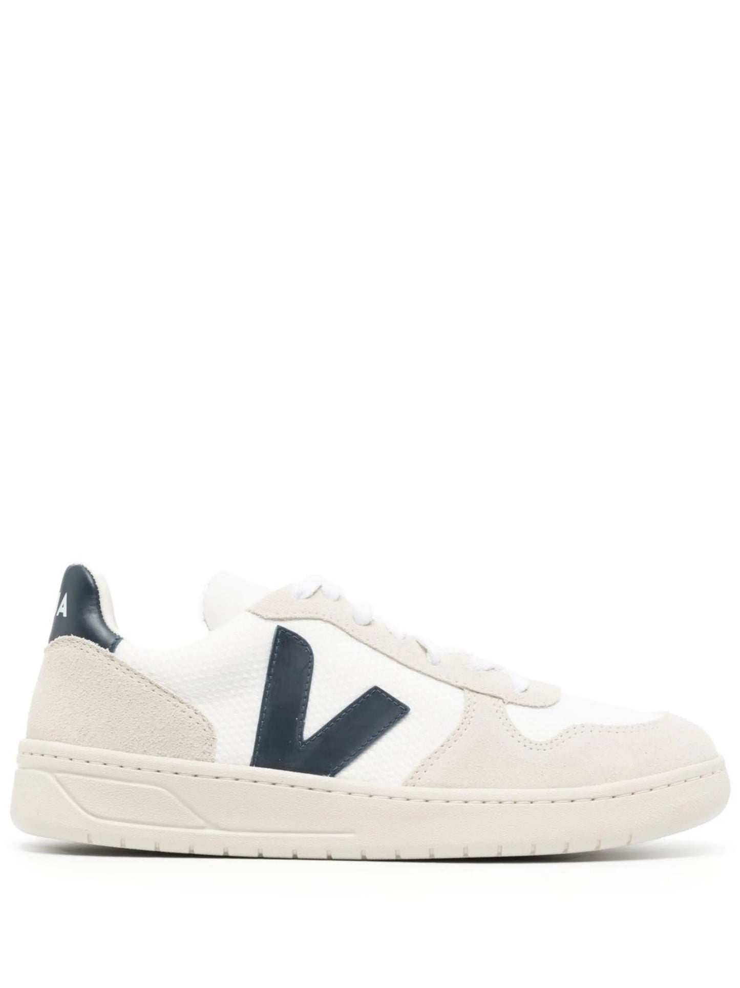 V-10 panelled lace-up sneakers