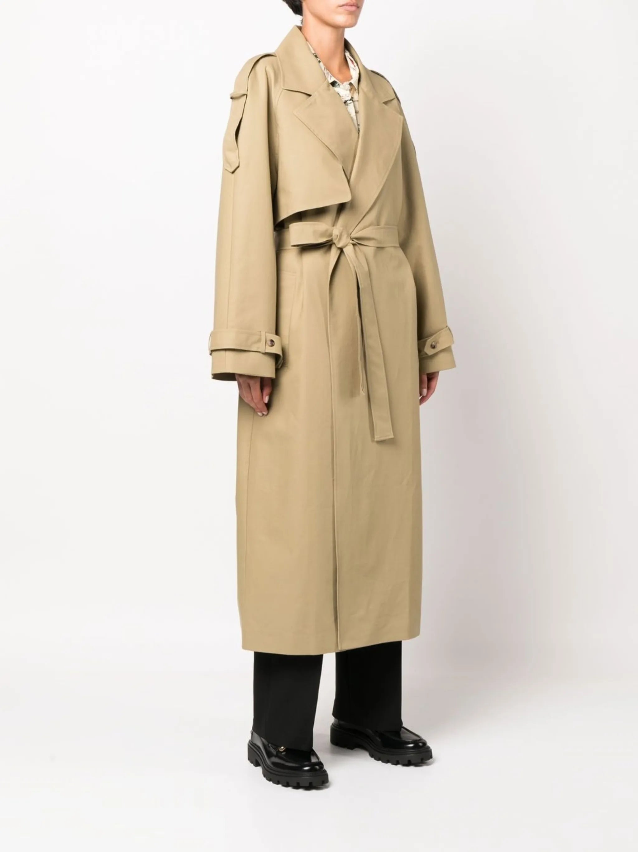Suzanne long trench coat