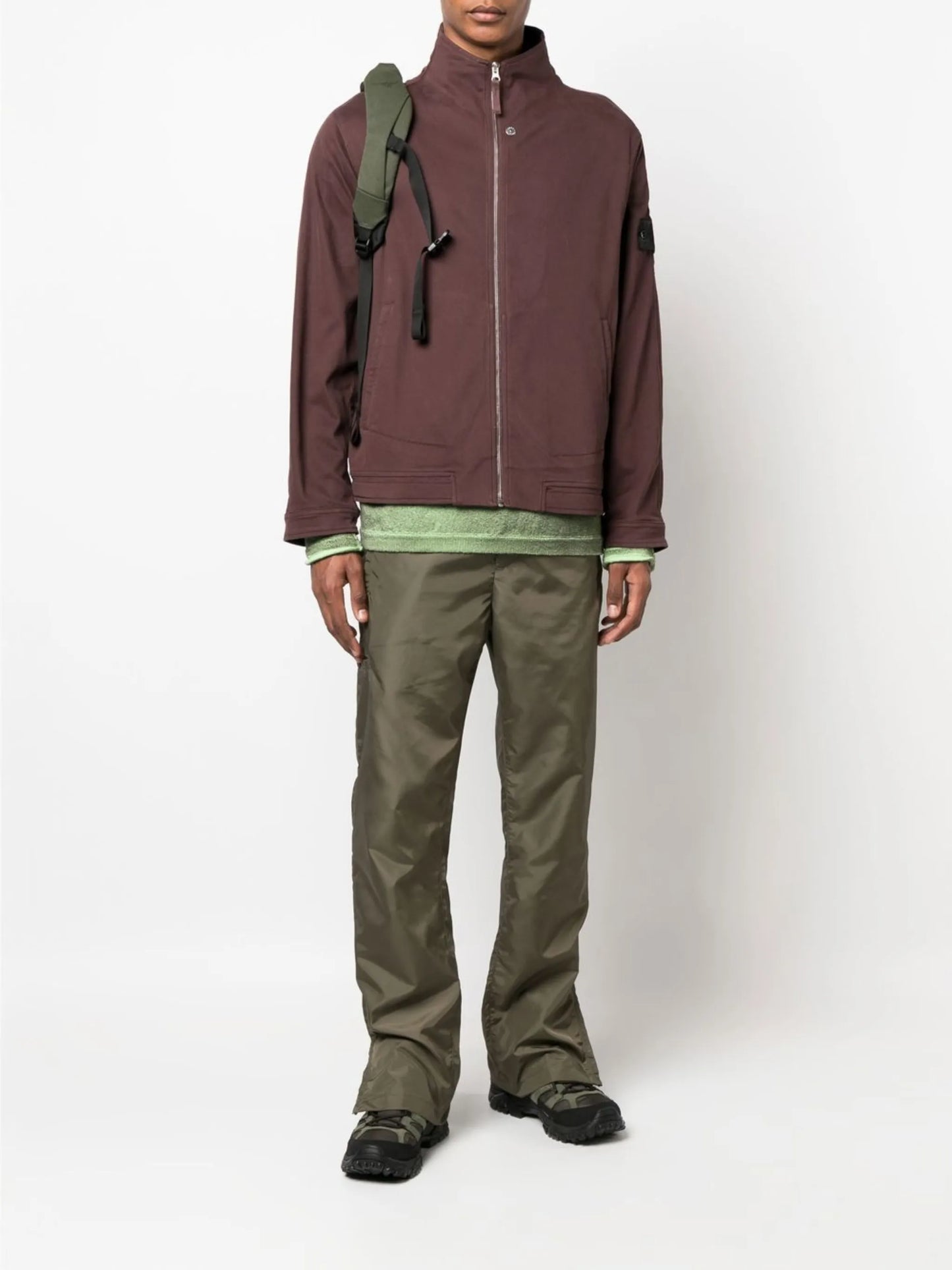 funnel-collar jacket