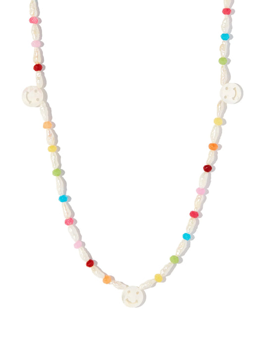 14kt yellow gold mother-of-pearl necklace