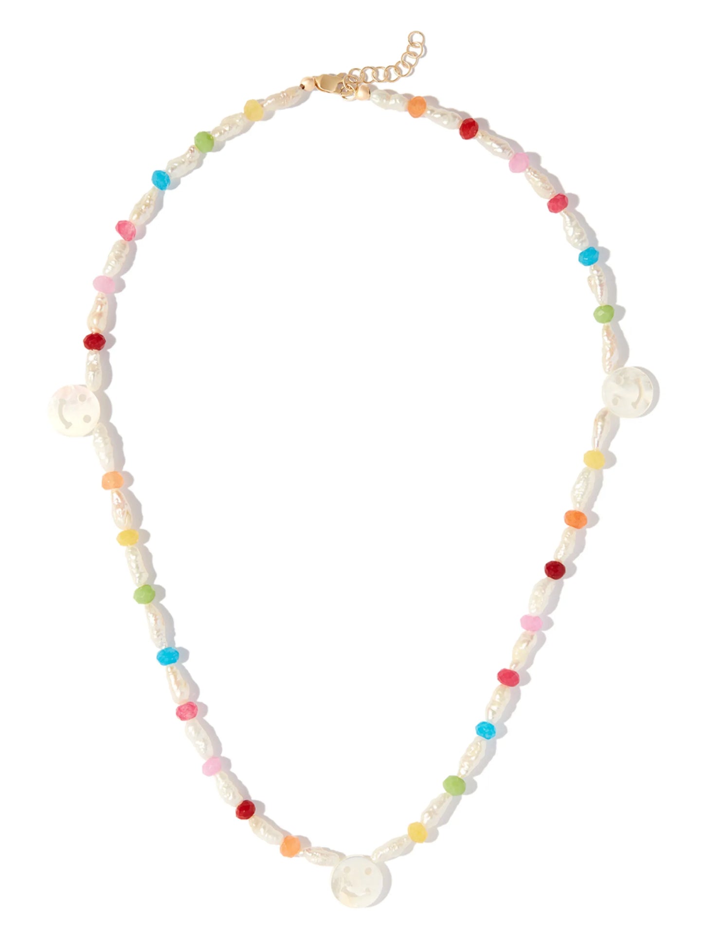 14kt yellow gold mother-of-pearl necklace