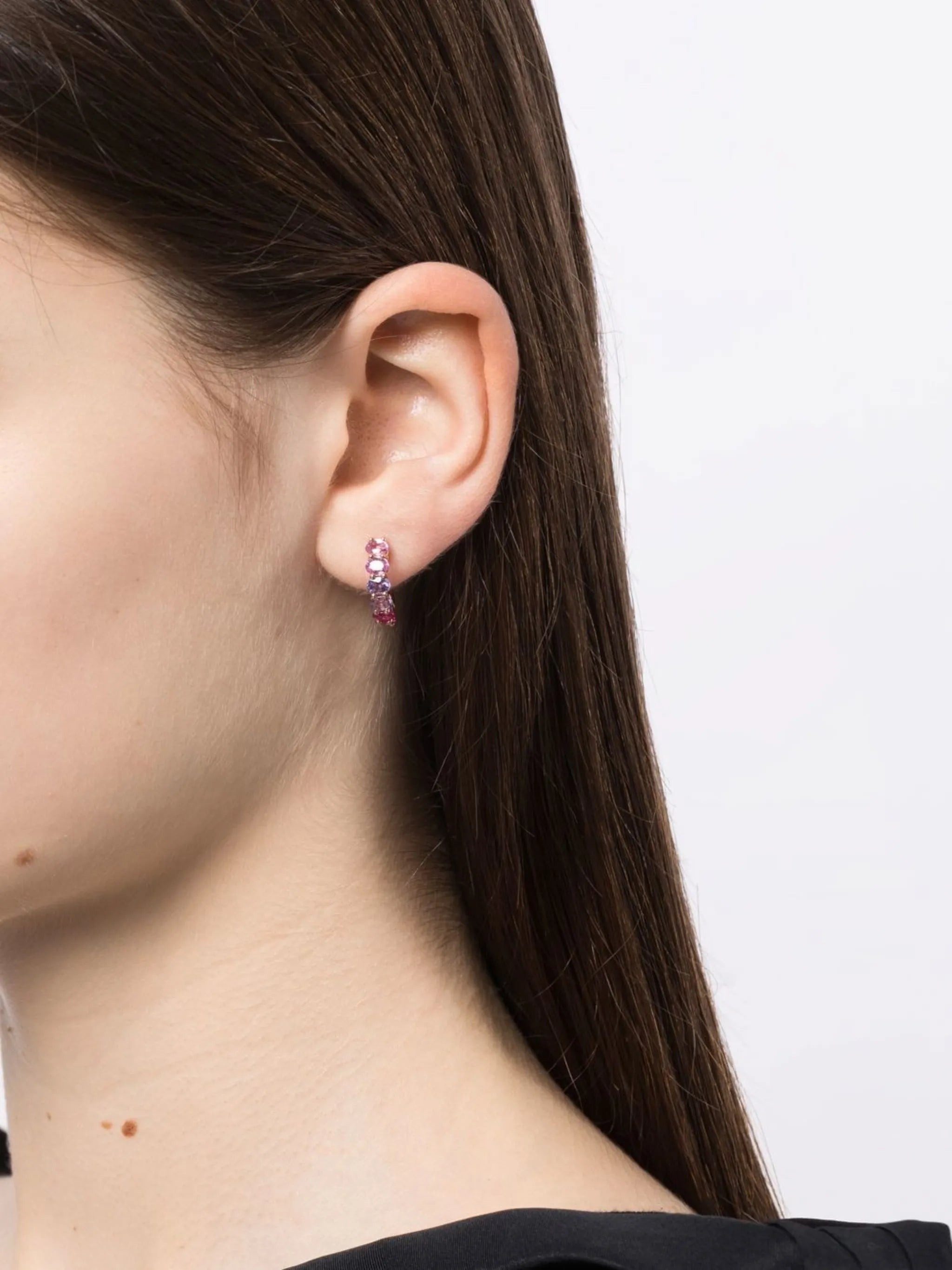 14kt rose gold Chunko hoop earrings