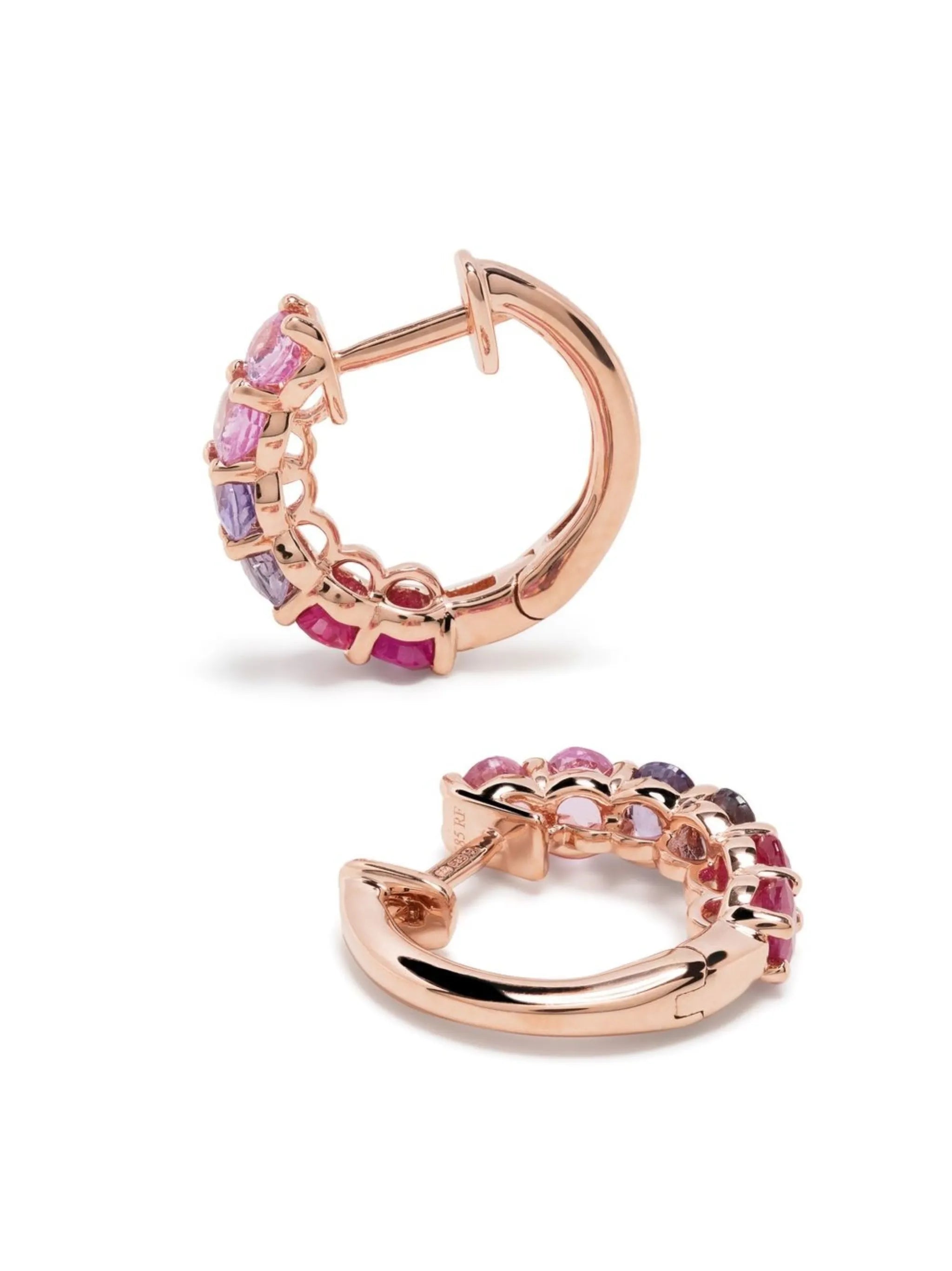 14kt rose gold Chunko hoop earrings