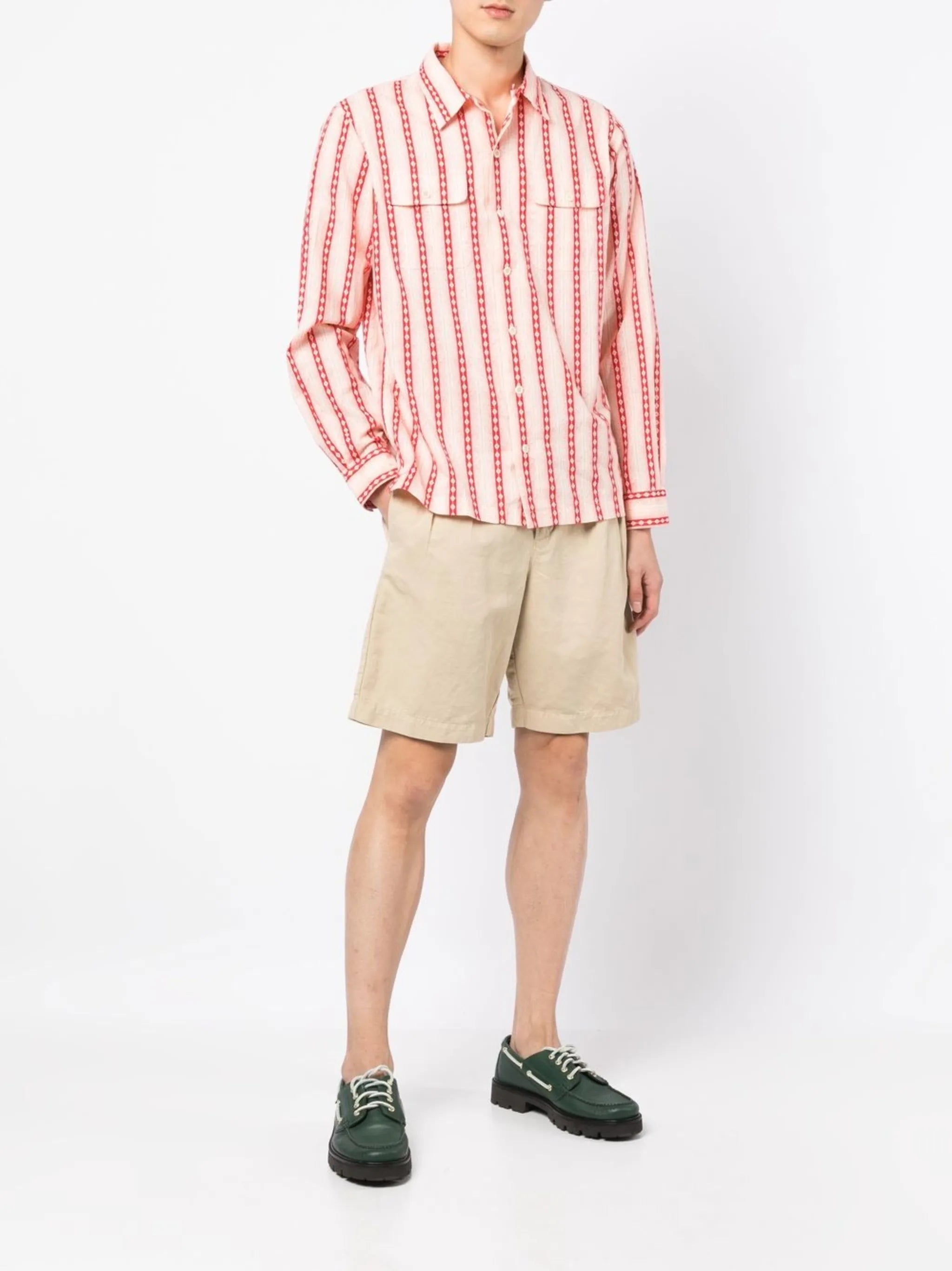 cotton-linen camp shirt