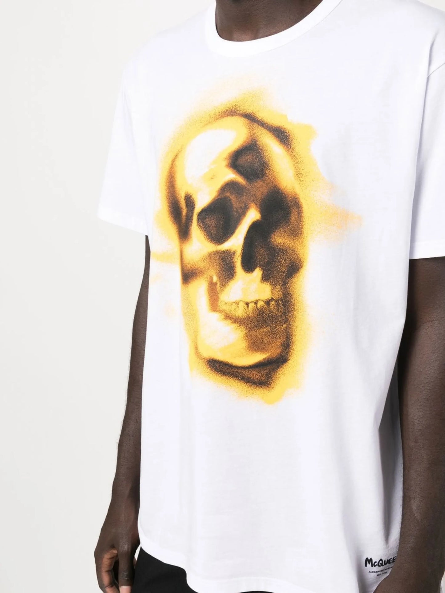 skull-print round-neck T-shirt
