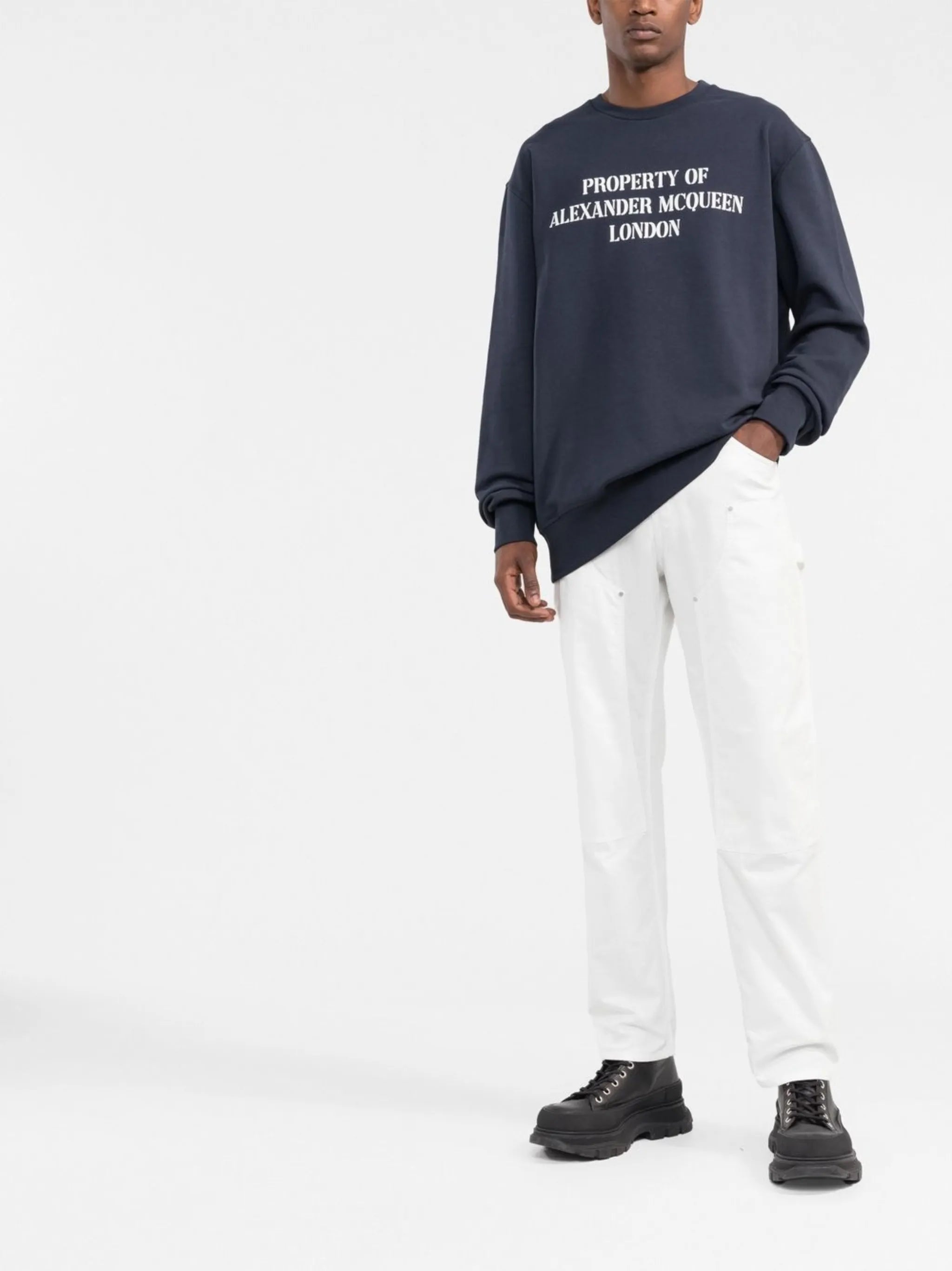 logo-print cotton sweatshirt