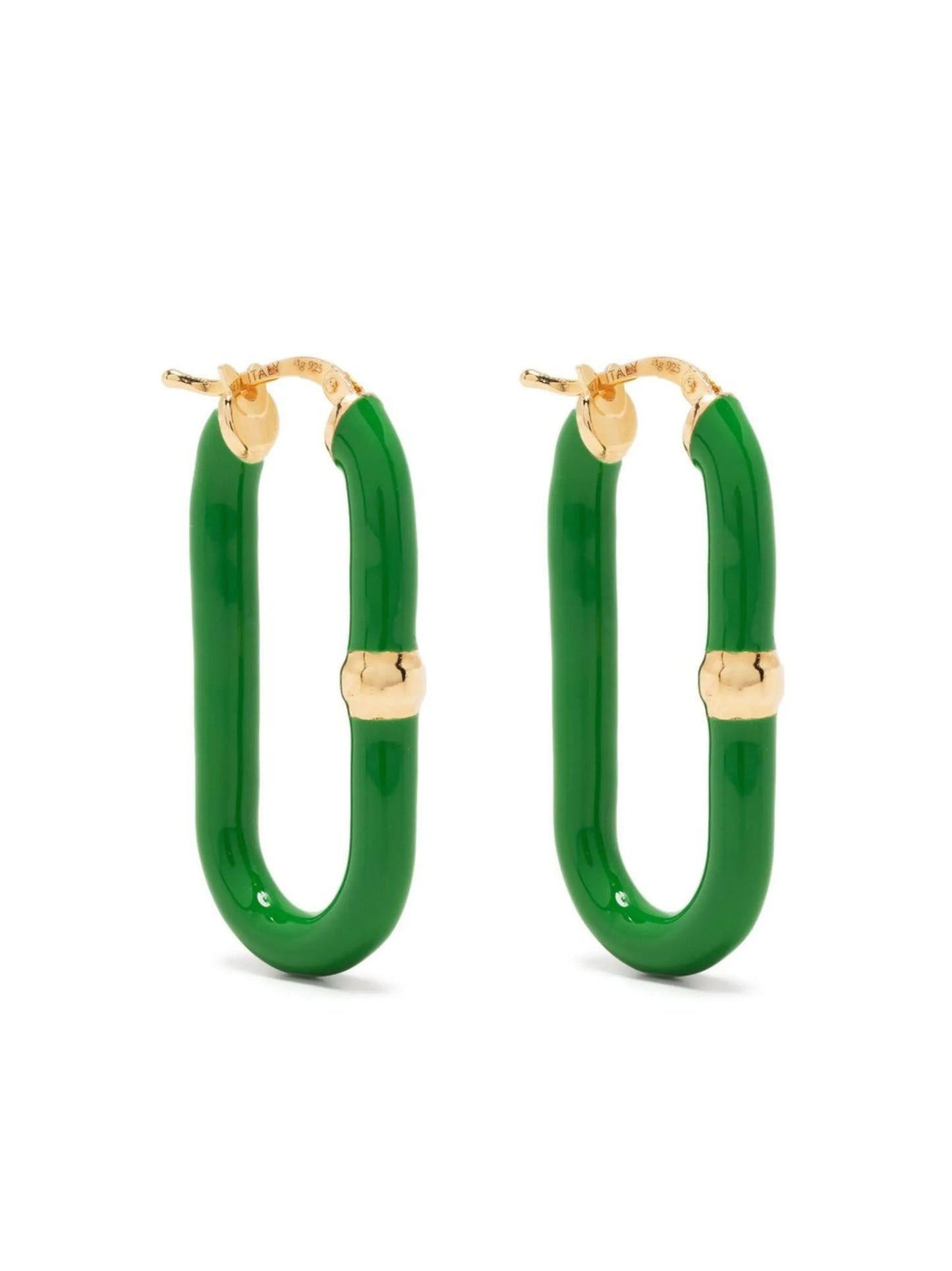 enamel hoop earrings