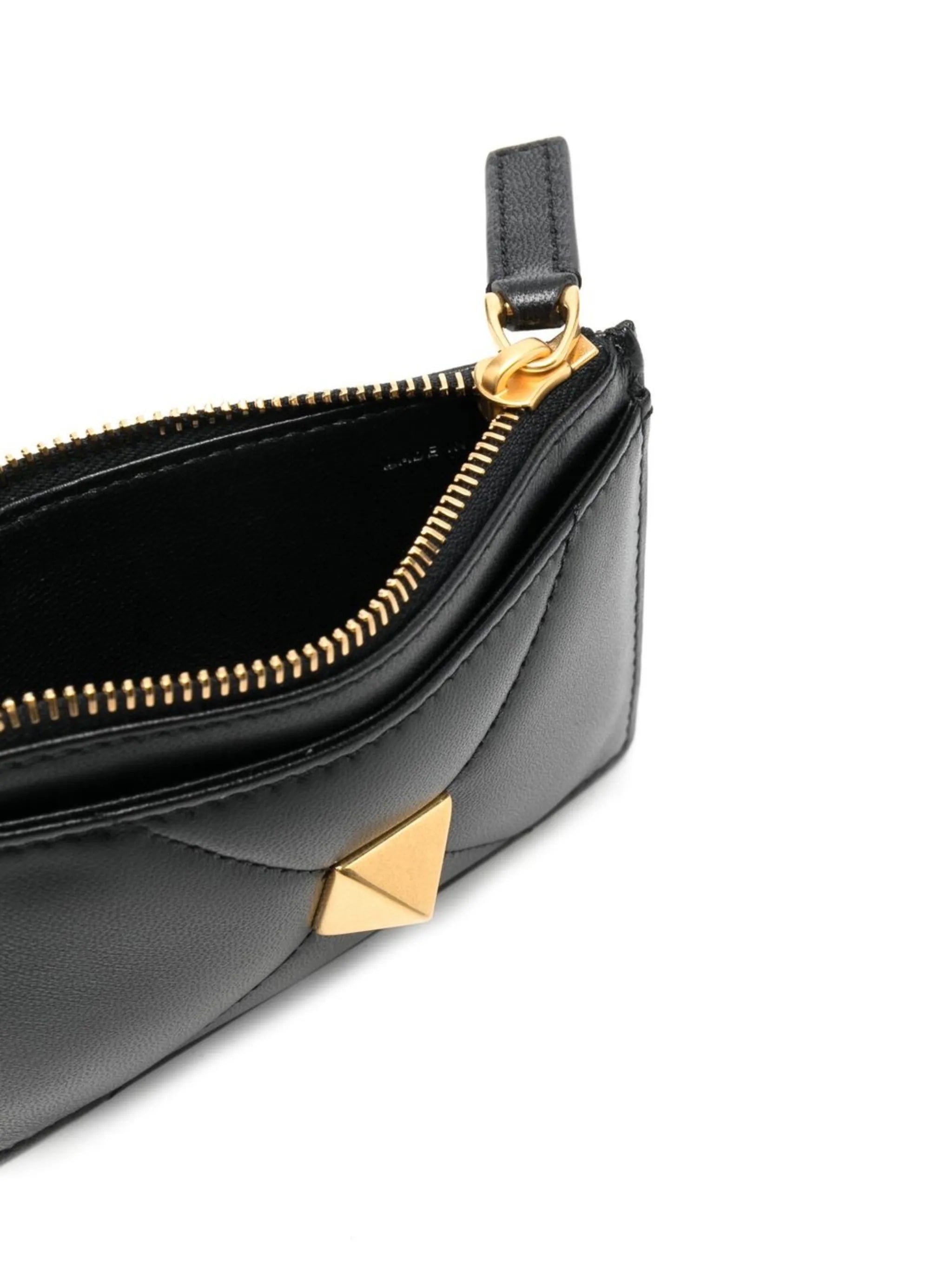Roman Stud leather coin purse