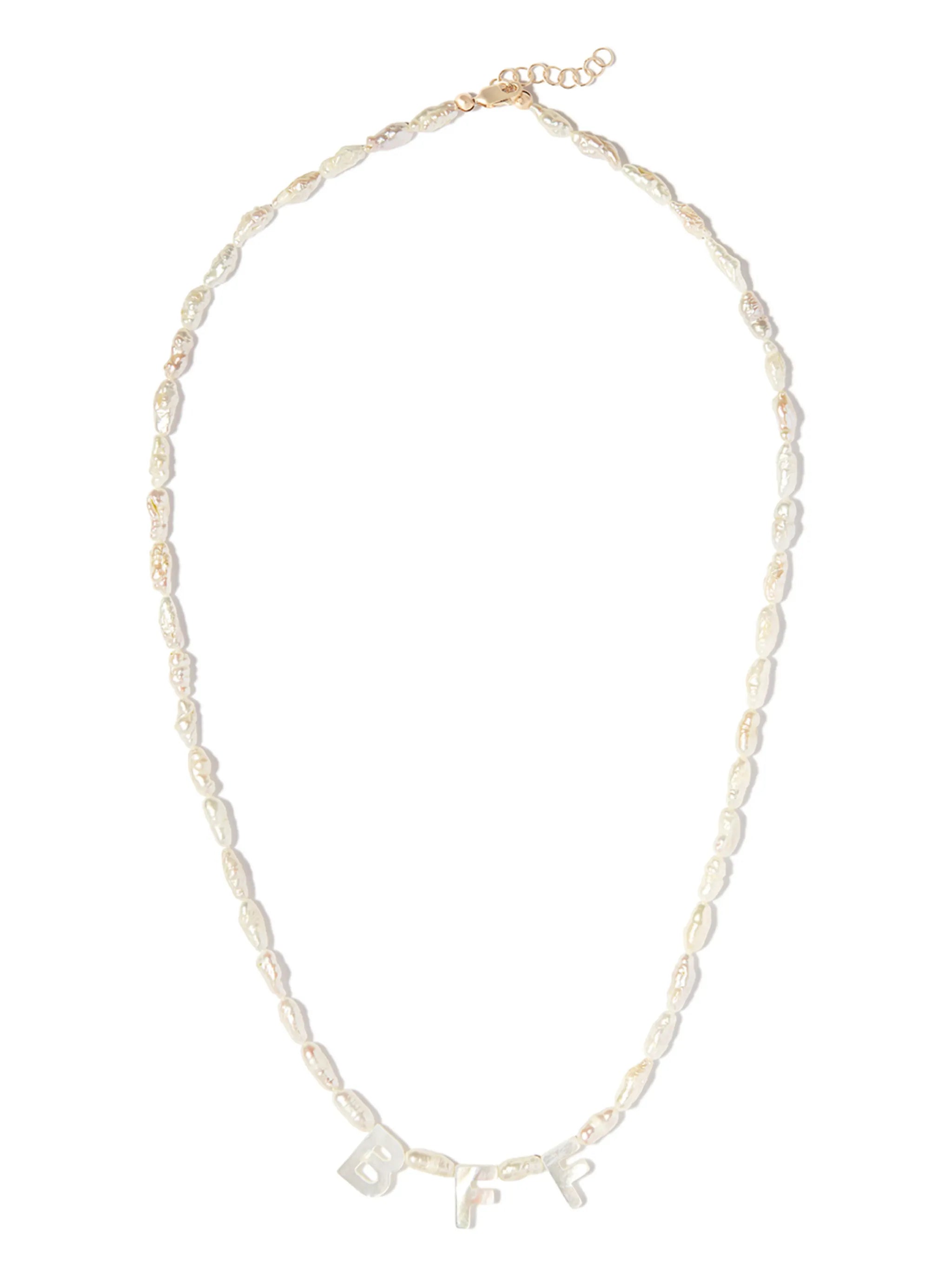 14kt yellow gold BFF necklace