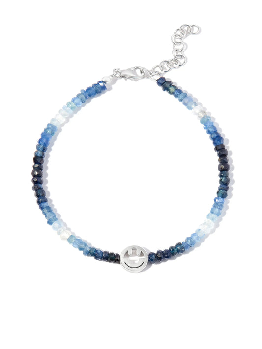 9kt white gold sapphire bracelet
