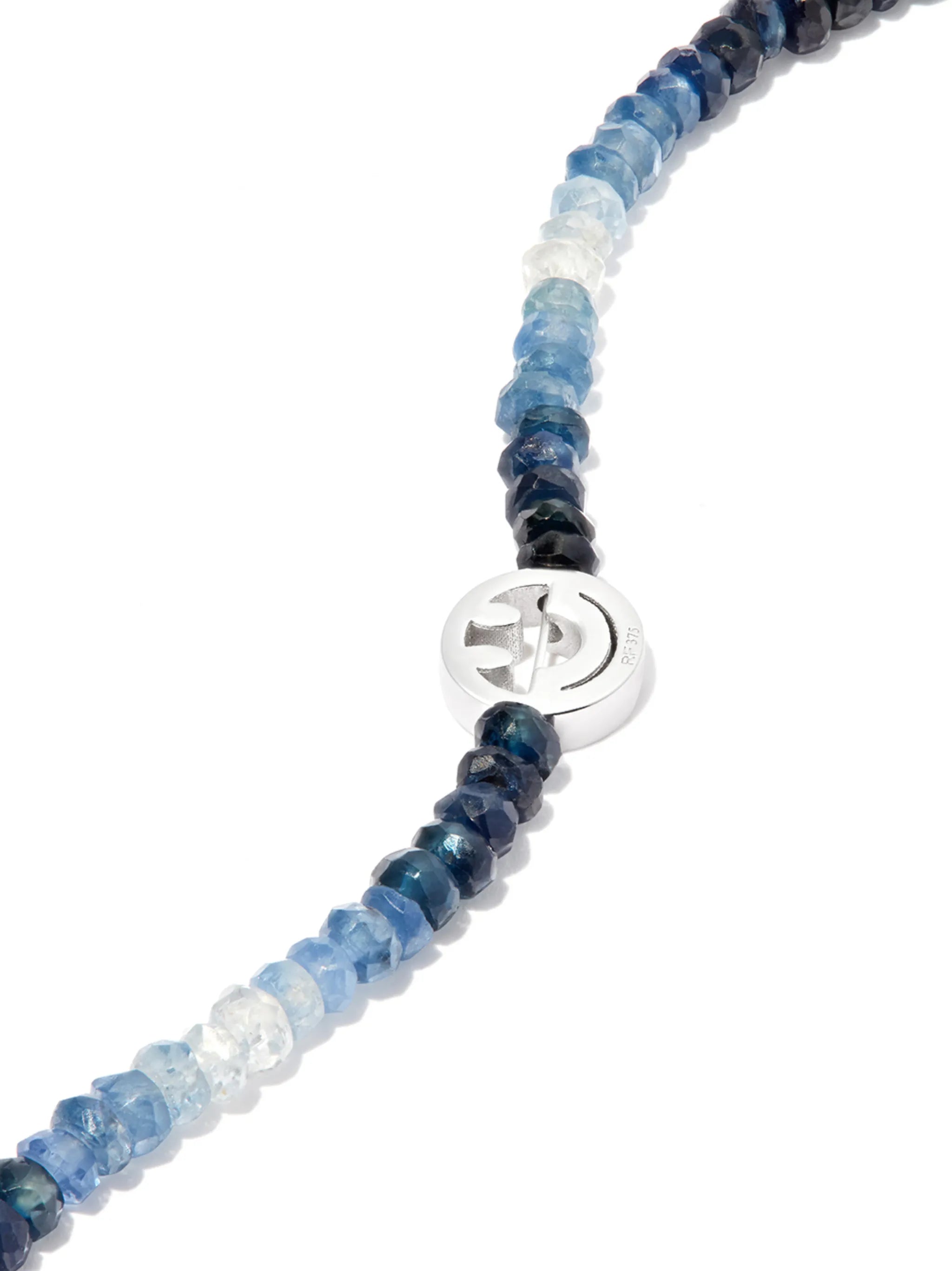 9kt white gold sapphire bracelet