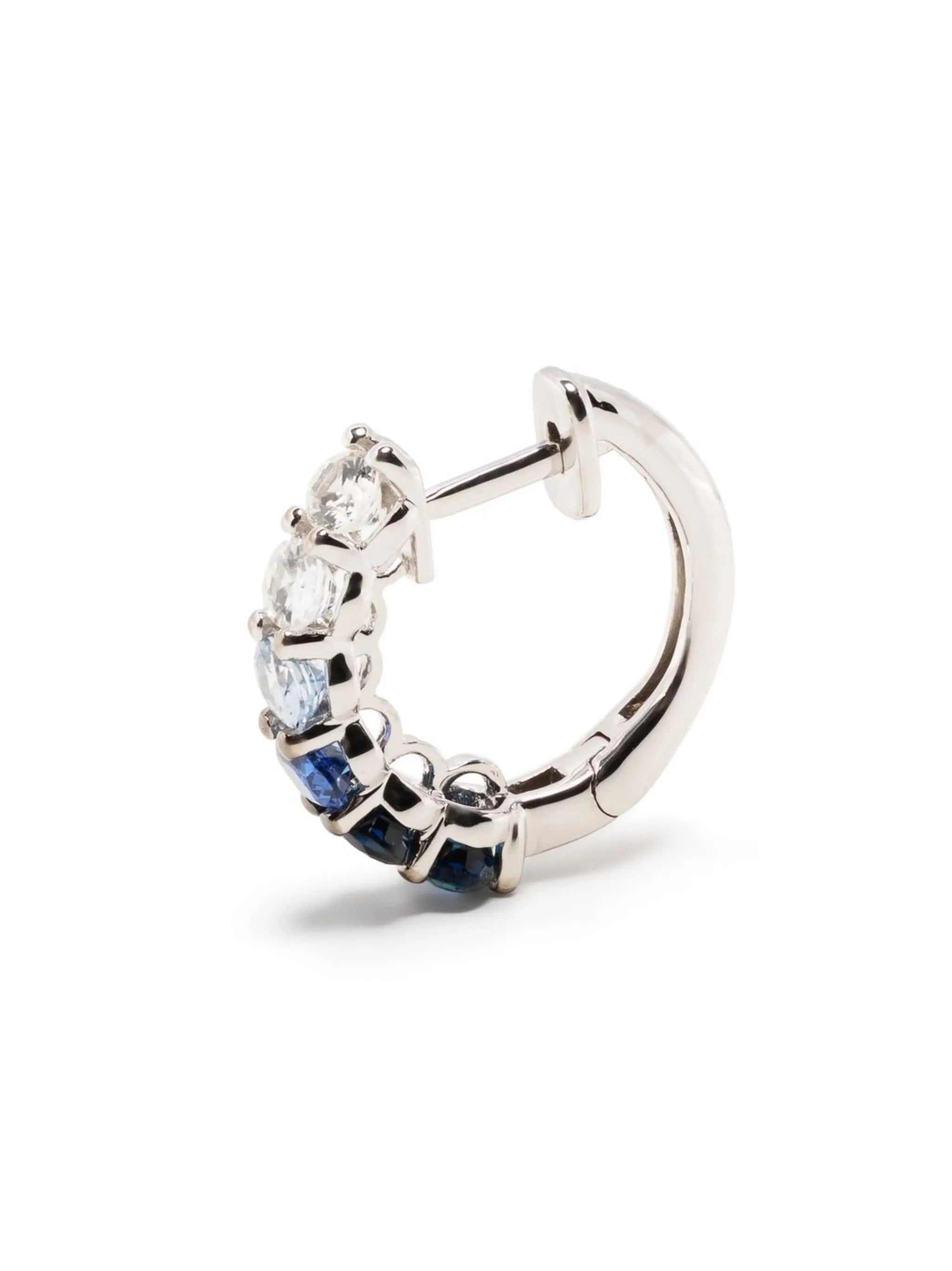 14kt white gold Chunko hoop earrings