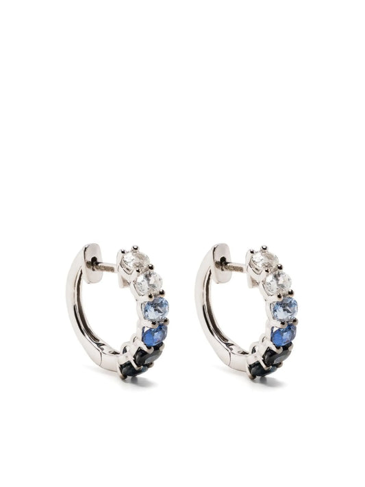 14kt white gold Chunko hoop earrings