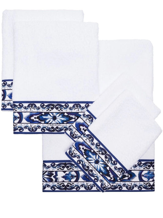 terry cotton towels (set of five)
