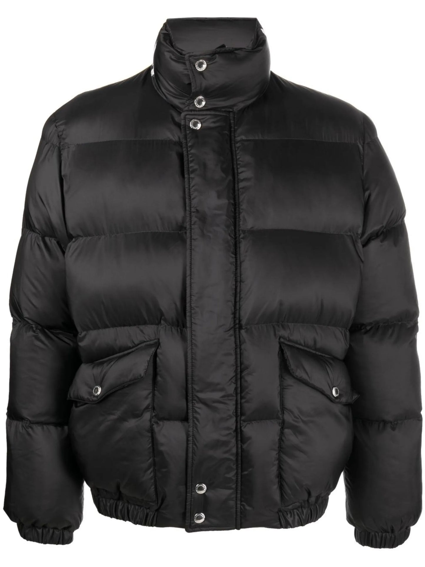 Graffiti-print puffer jacket