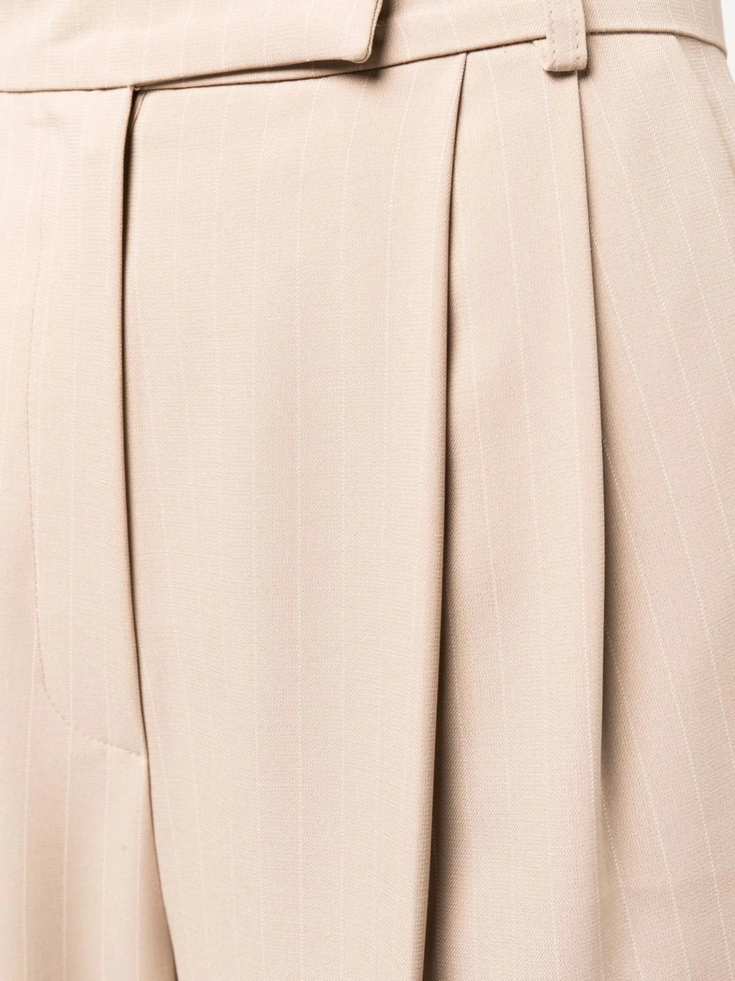 pinstripe straight-leg trousers