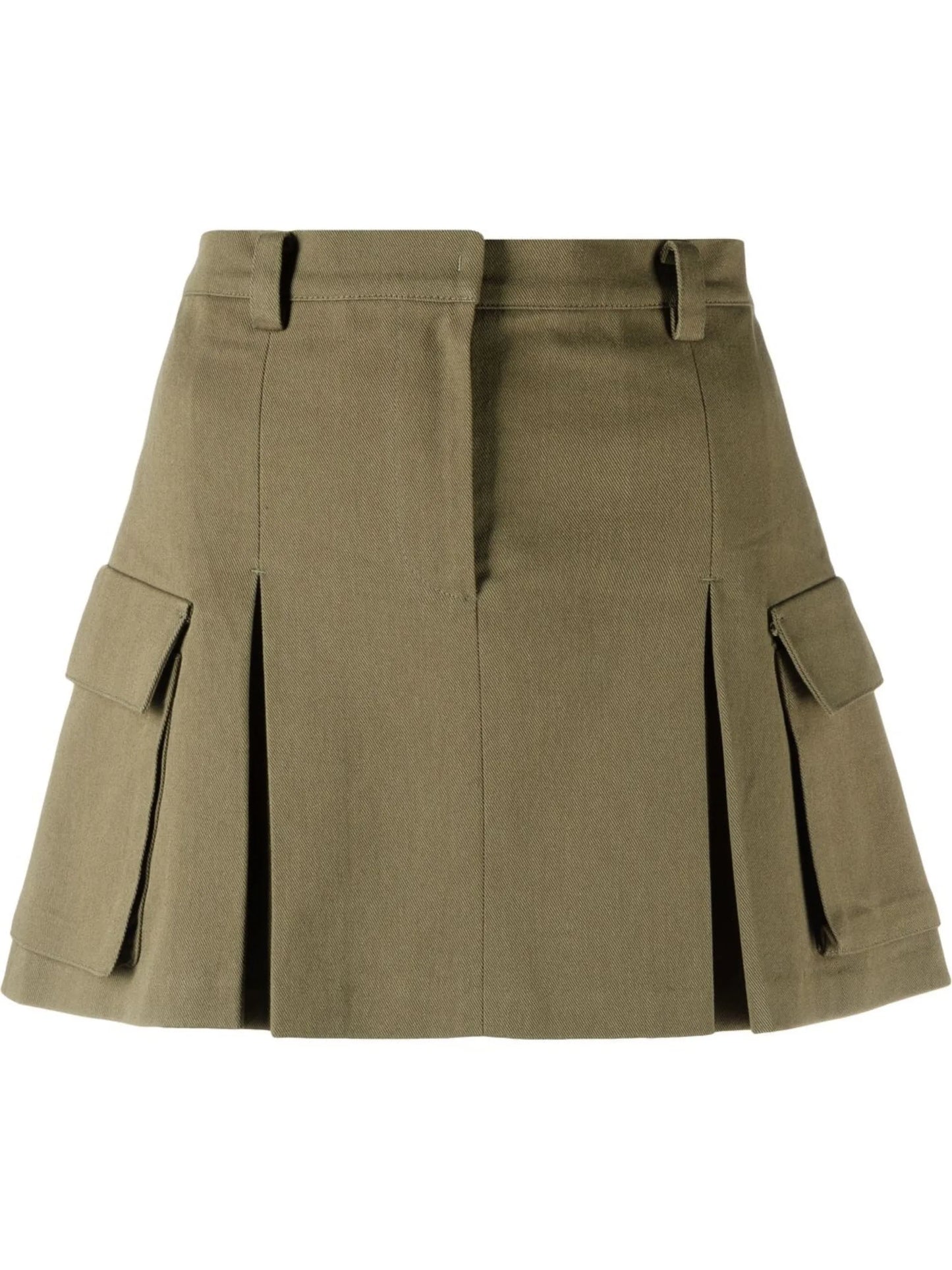 Audrey pleated cargo pocket miniskirt