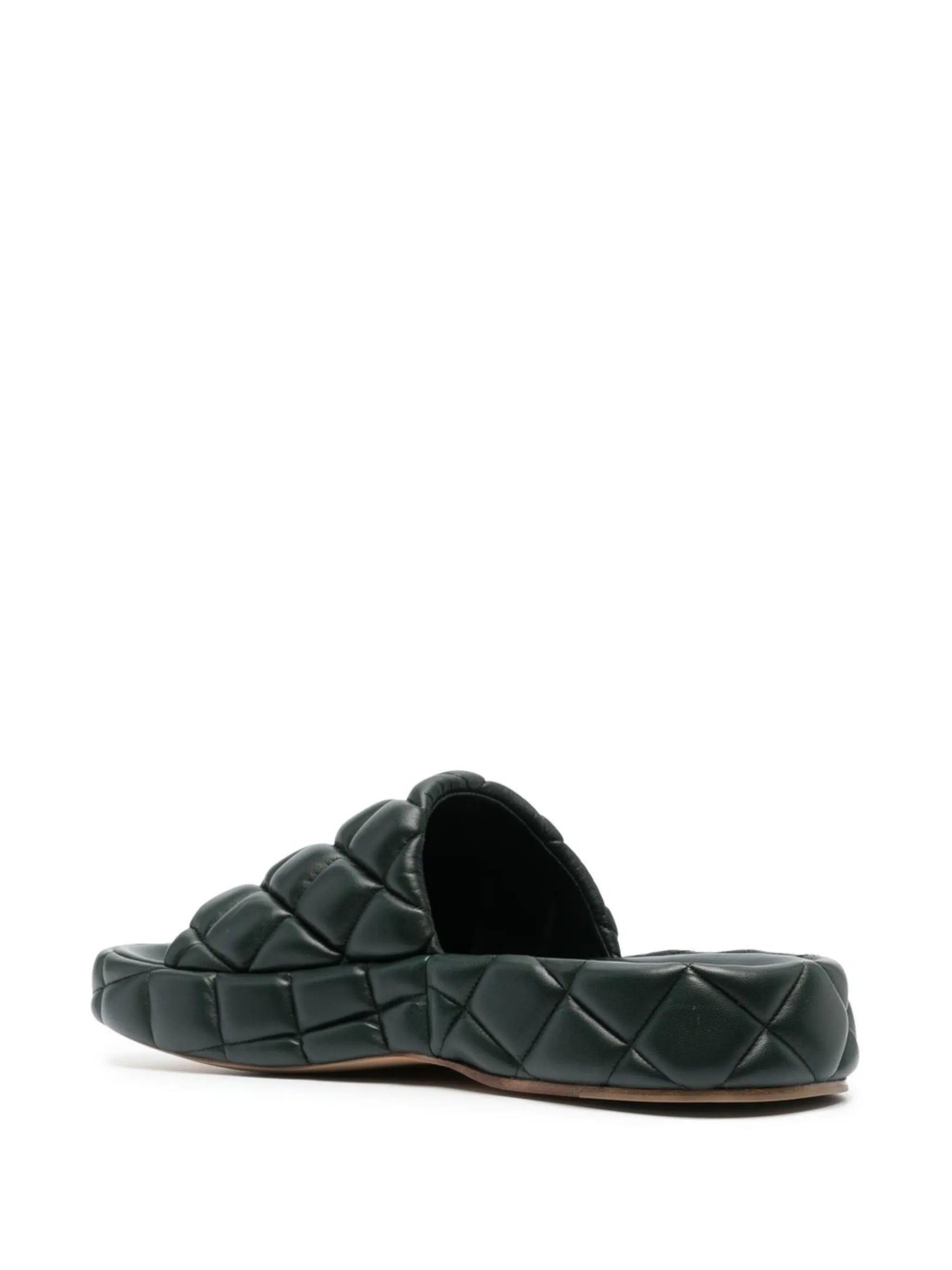 Intrecciato padded slides
