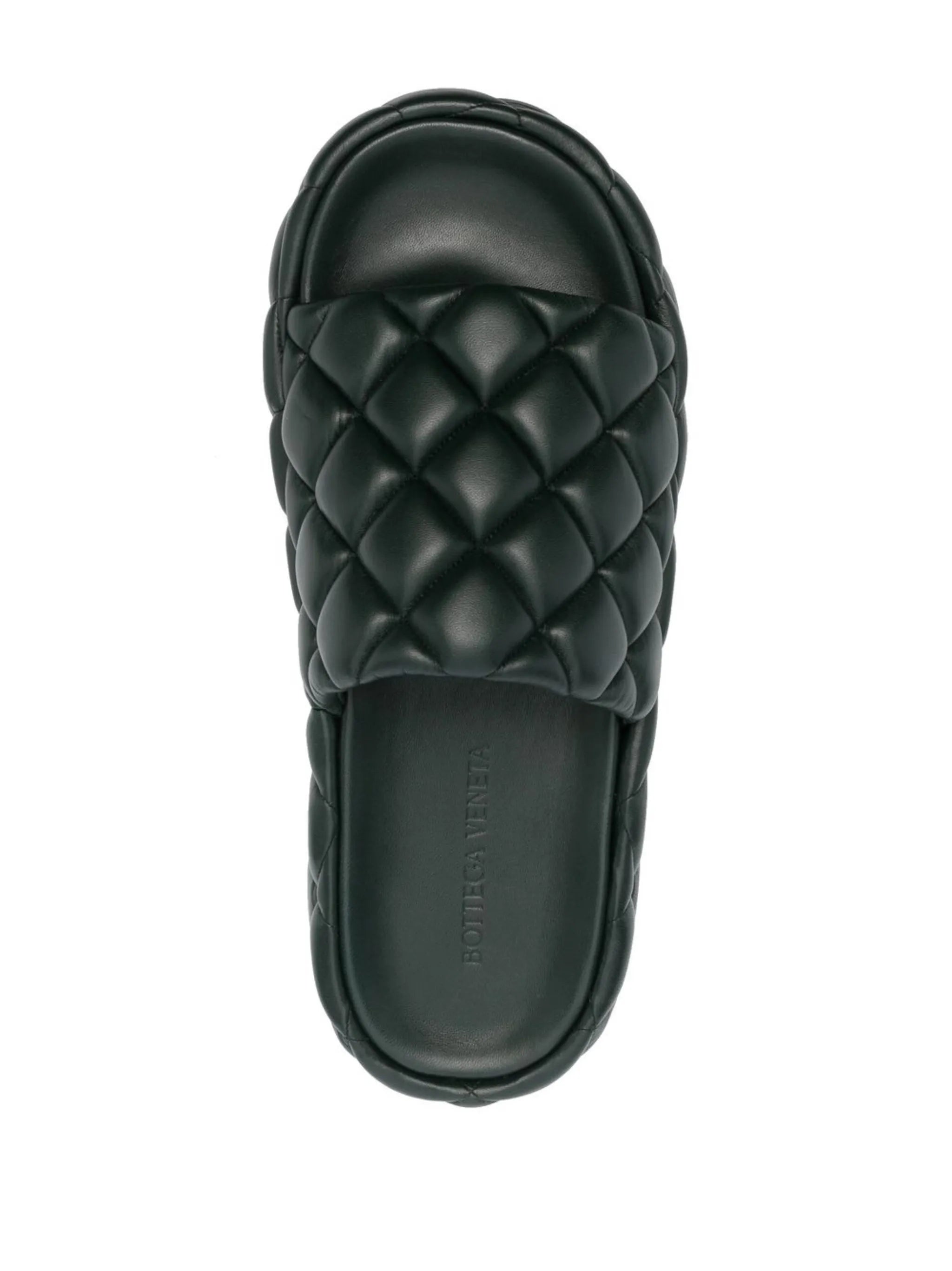 Intrecciato padded slides