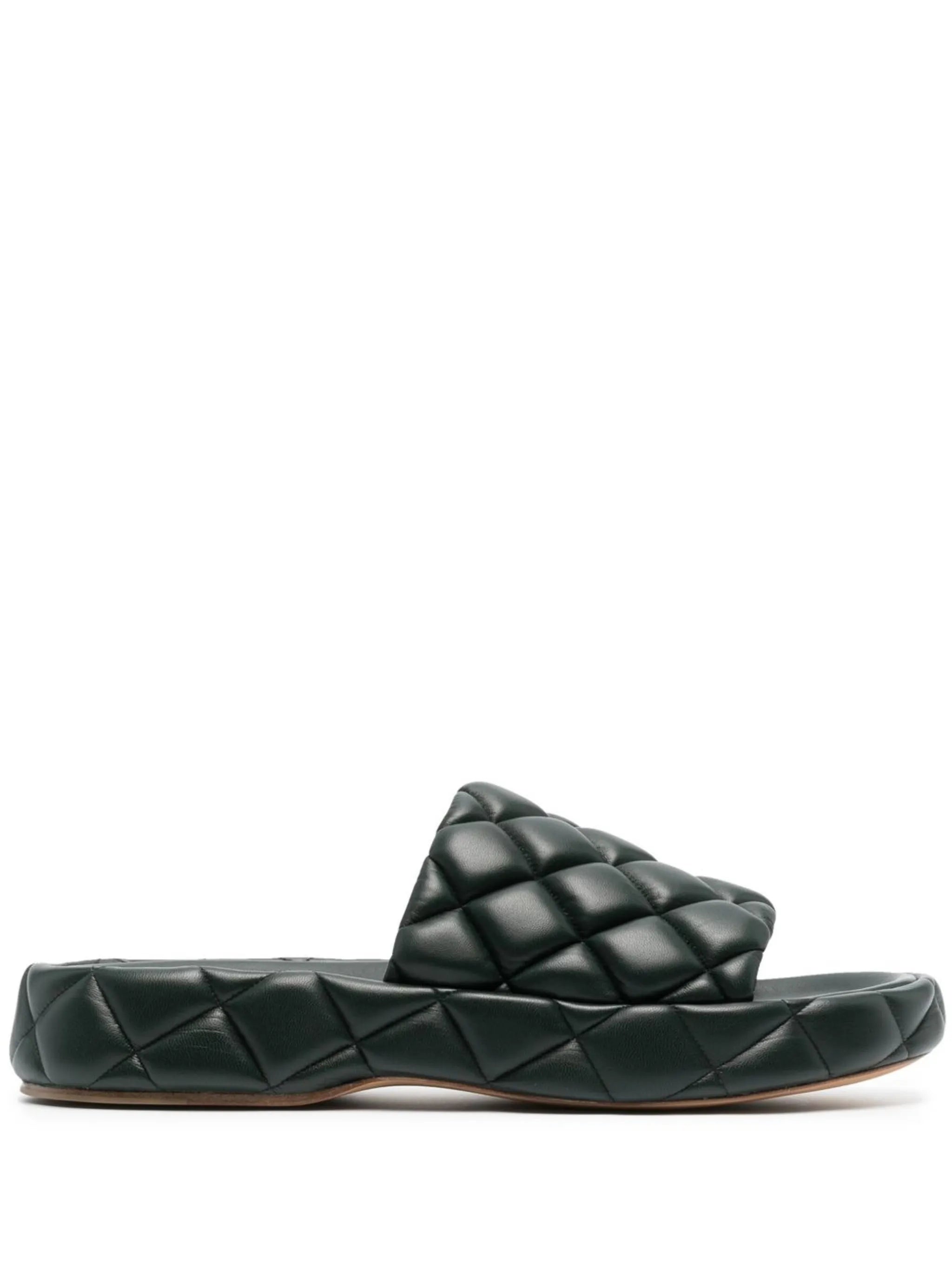 Intrecciato padded slides