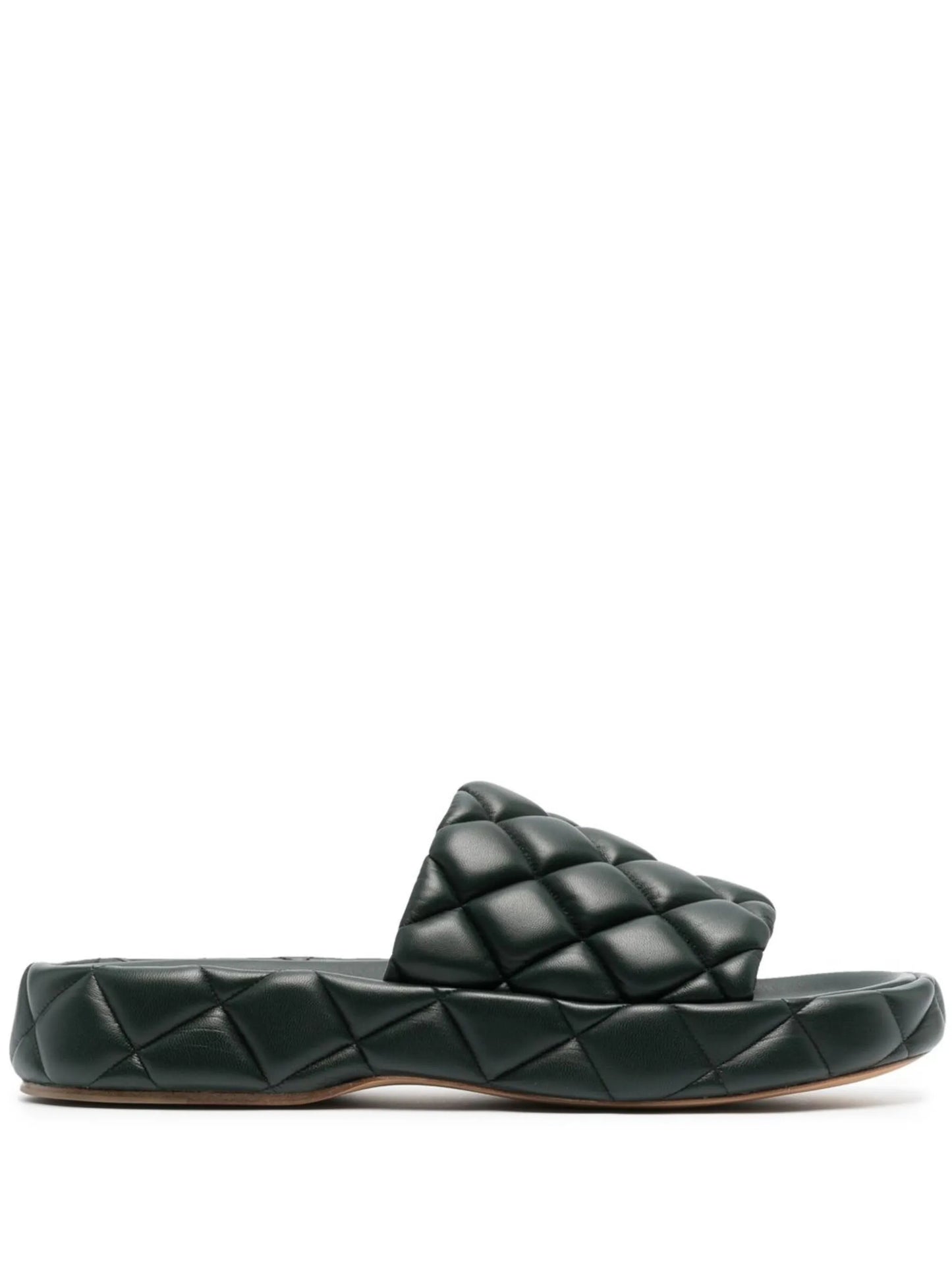 Intrecciato padded slides