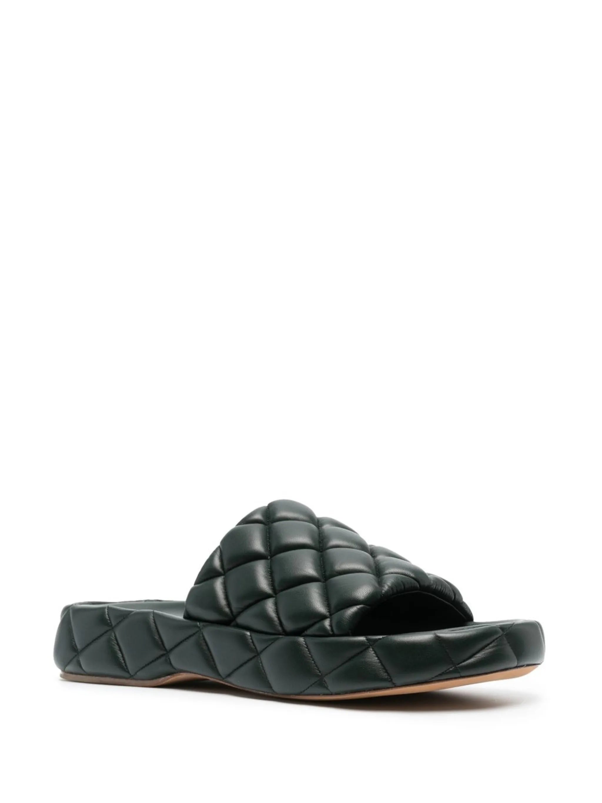 Intrecciato padded slides