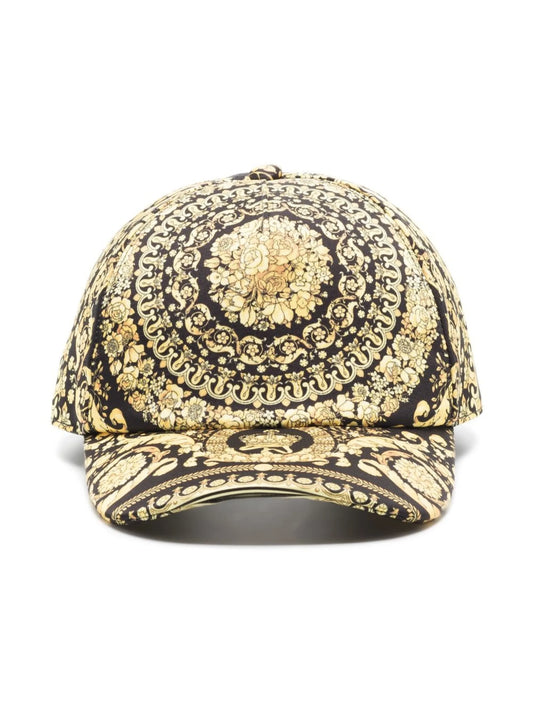 baroque-print cap