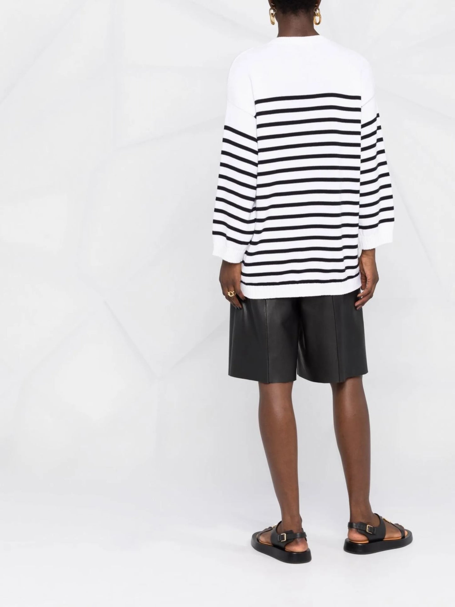 stripe-print knit jumper