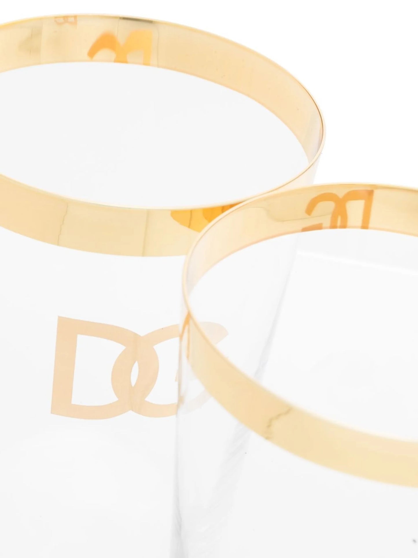 logo-print drinking glasses (set of two)