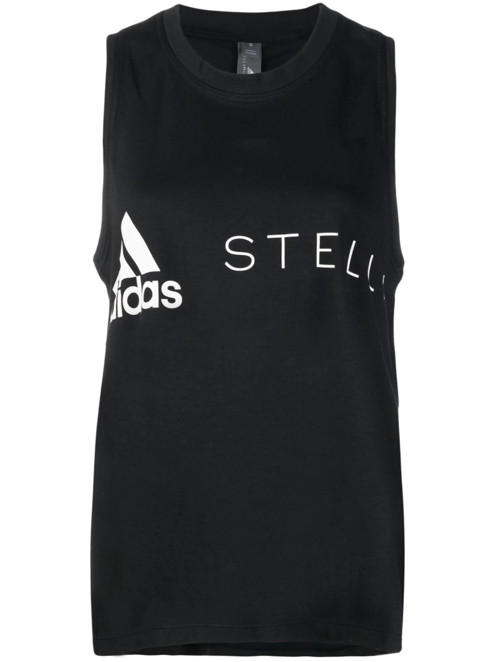 logo-print training tank top