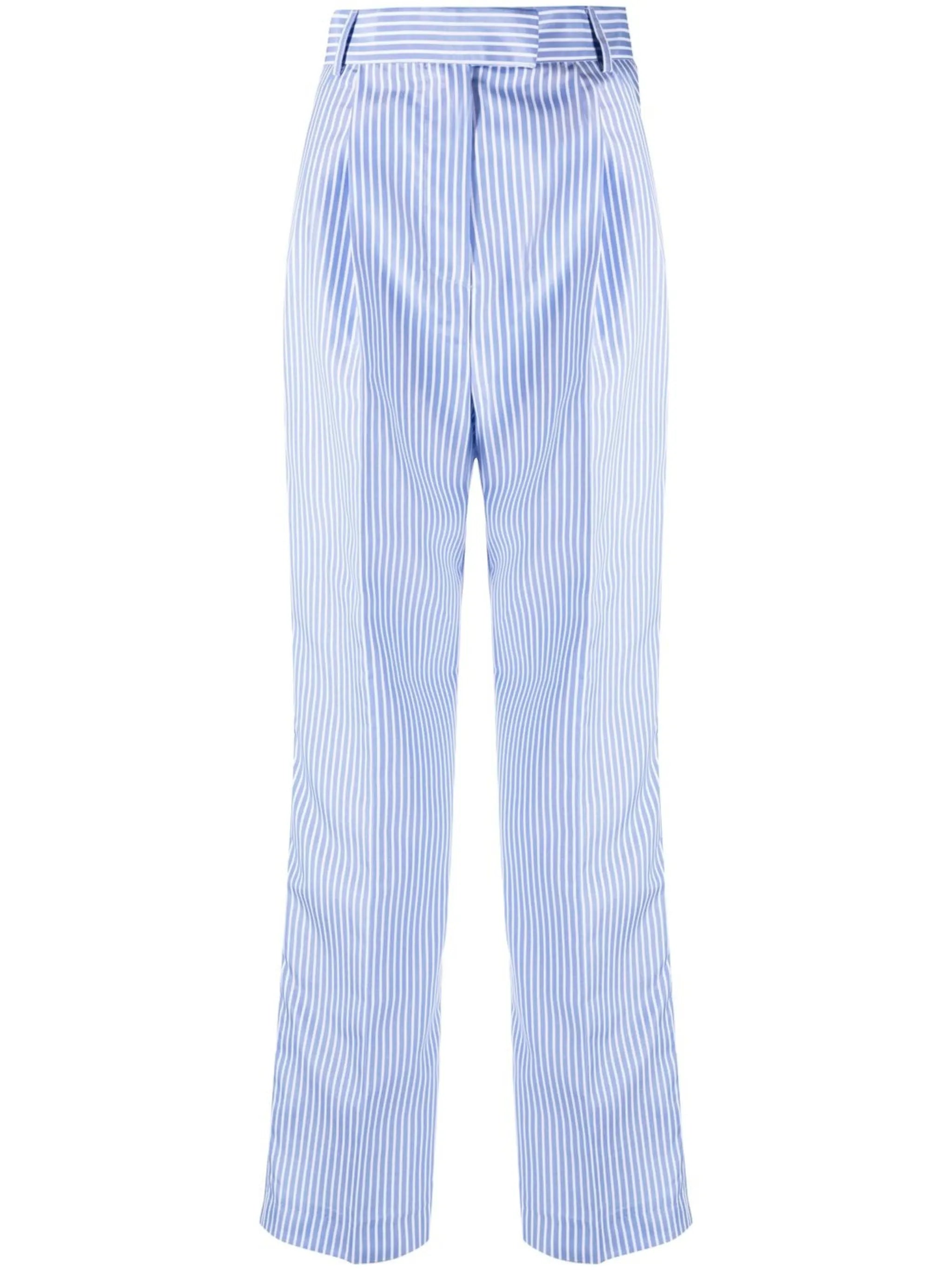 Bea pinstripe straight-leg trousers