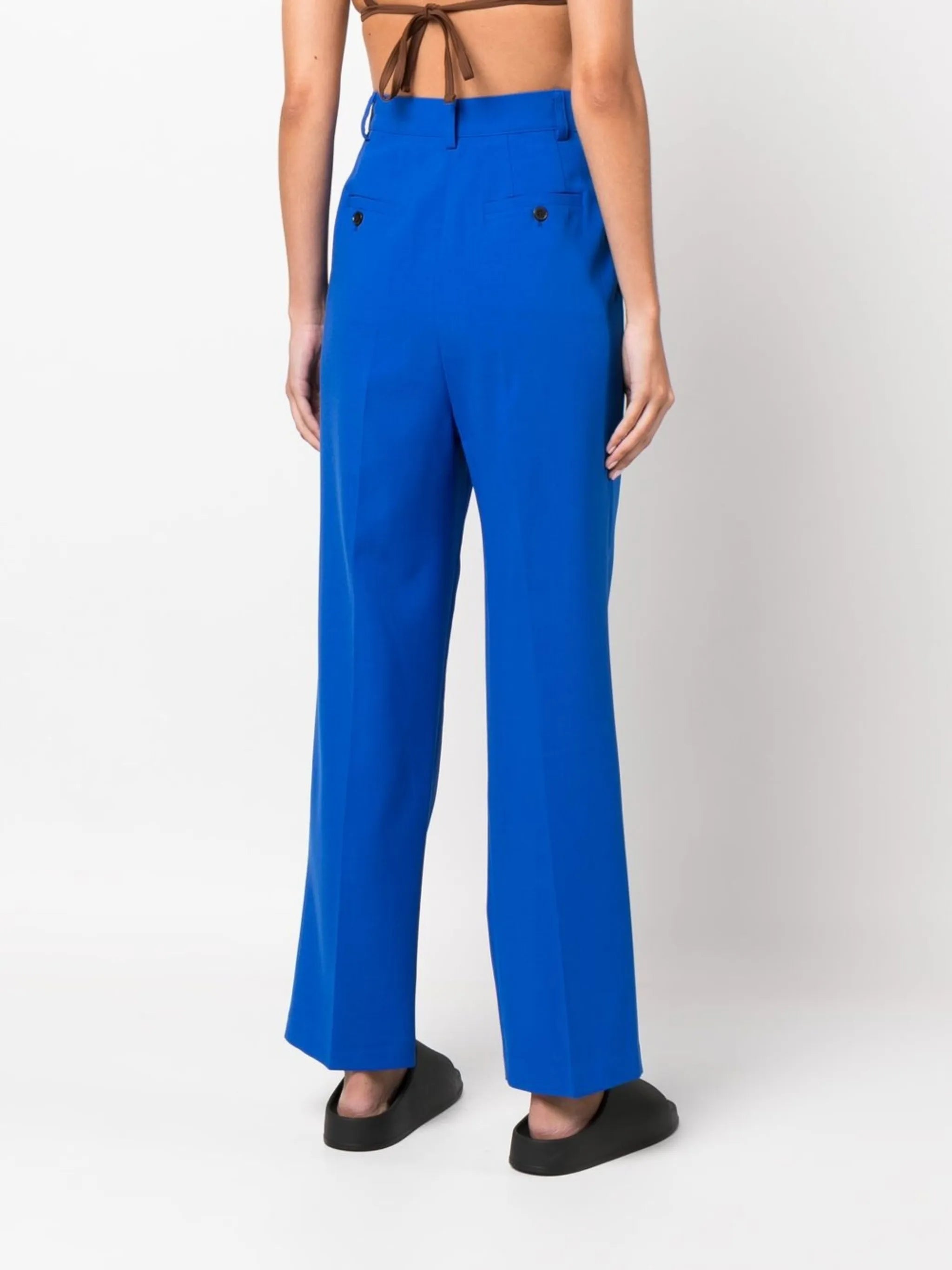 Bea pinstripe straight-leg trousers