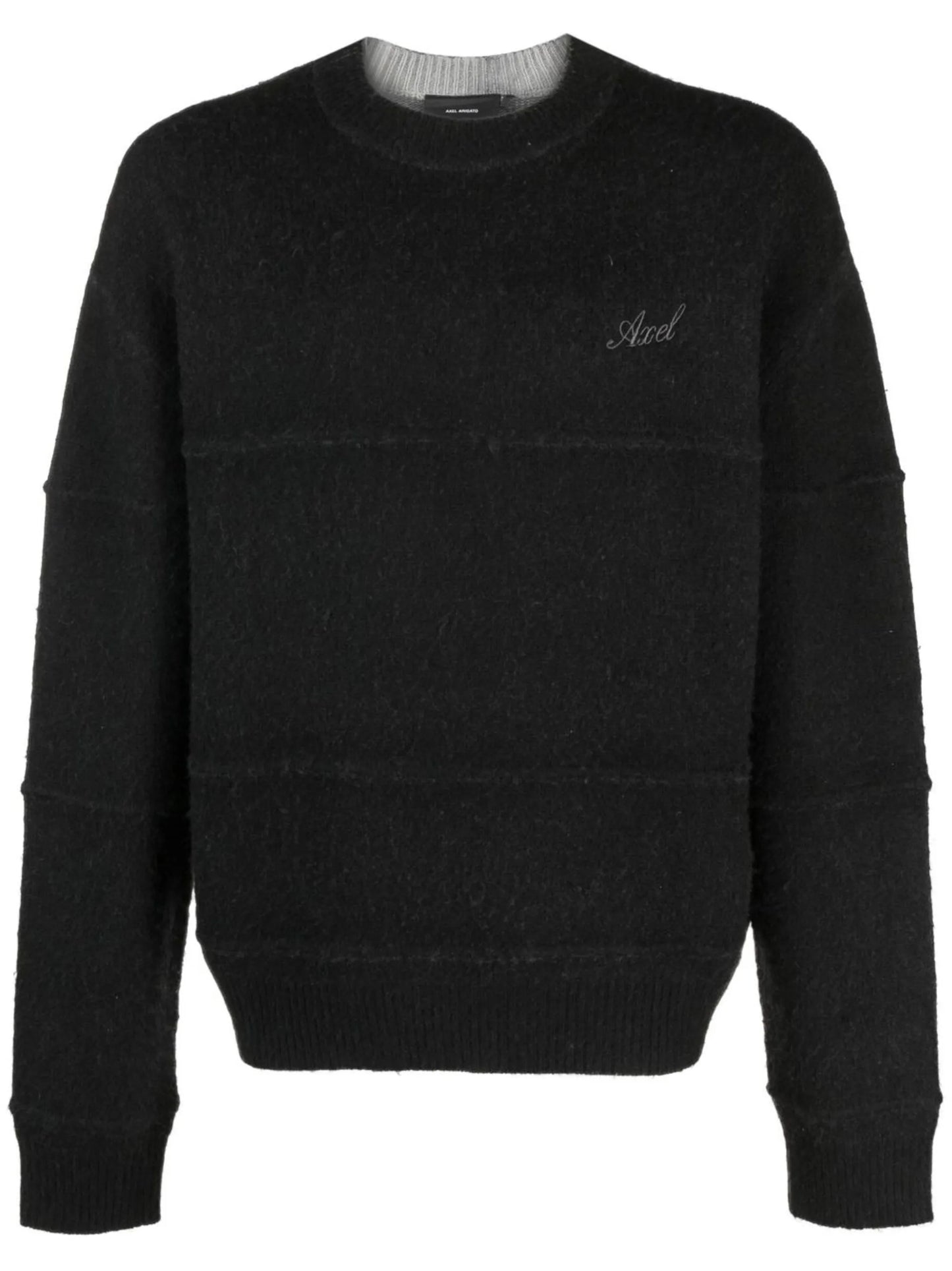 logo-embroidered knitted jumper