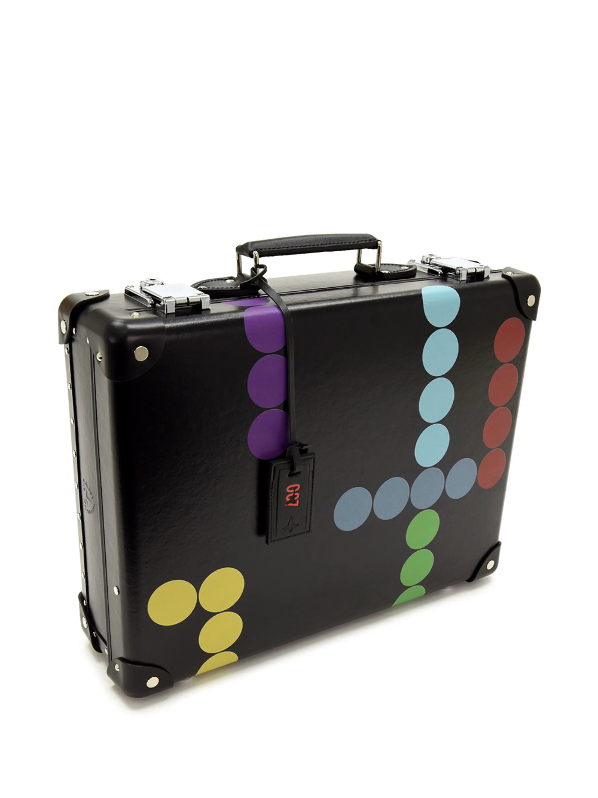 x Dr. No polka-dot print briefcase
