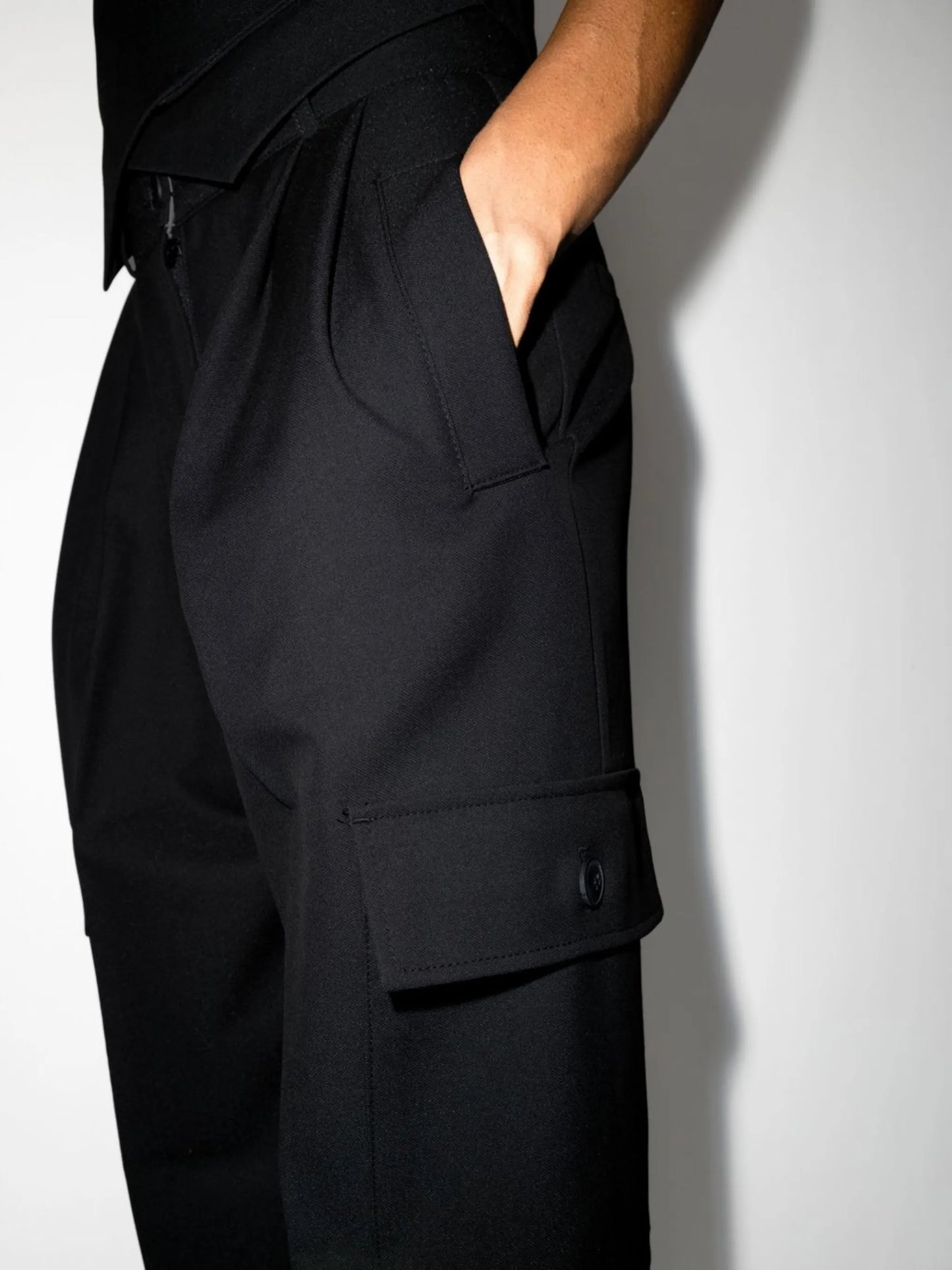 Maesa wide-leg cargo trousers