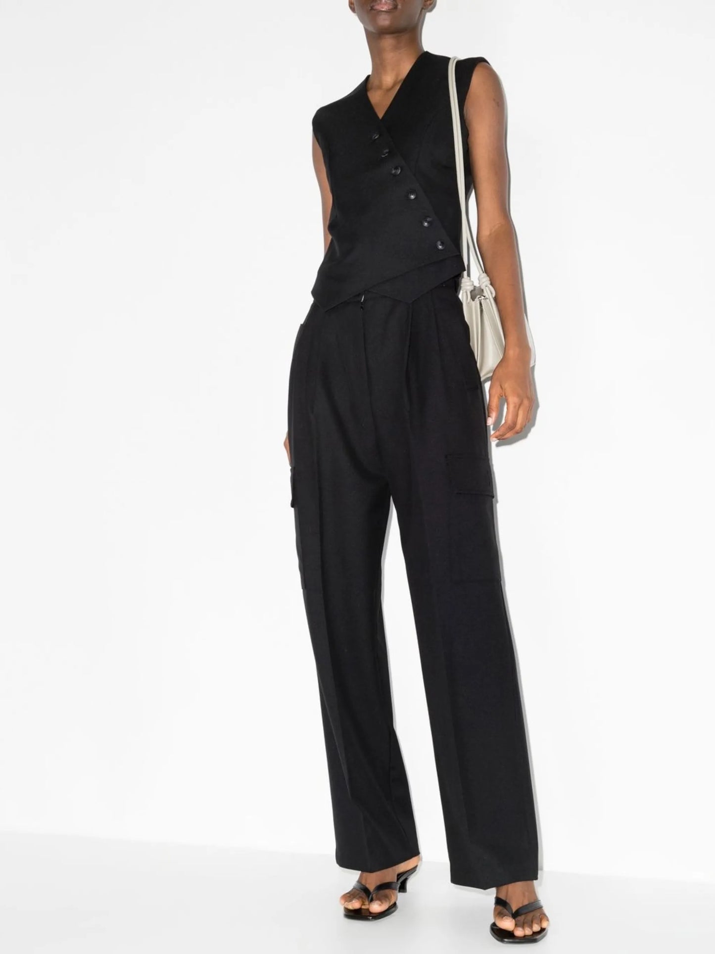 Maesa wide-leg cargo trousers