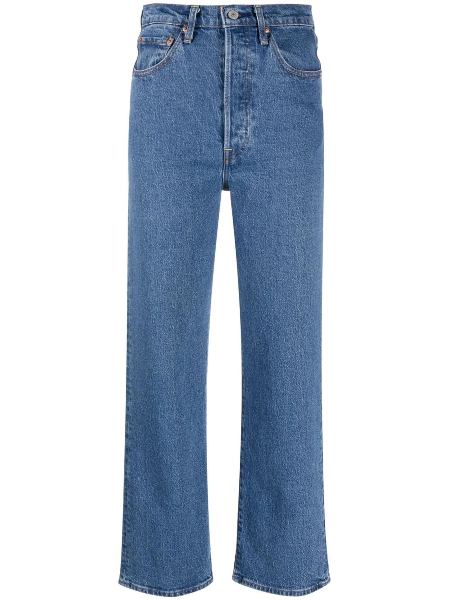 straight-leg jeans
