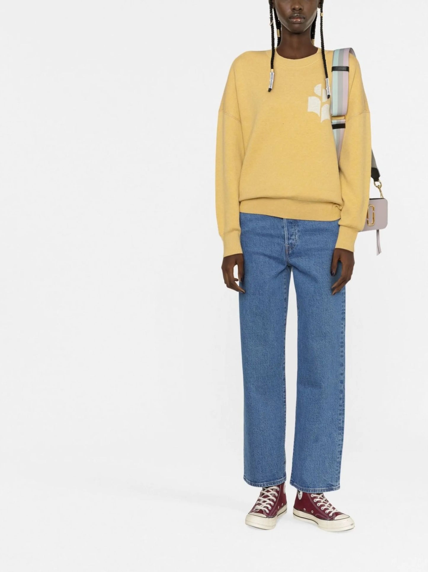 straight-leg jeans