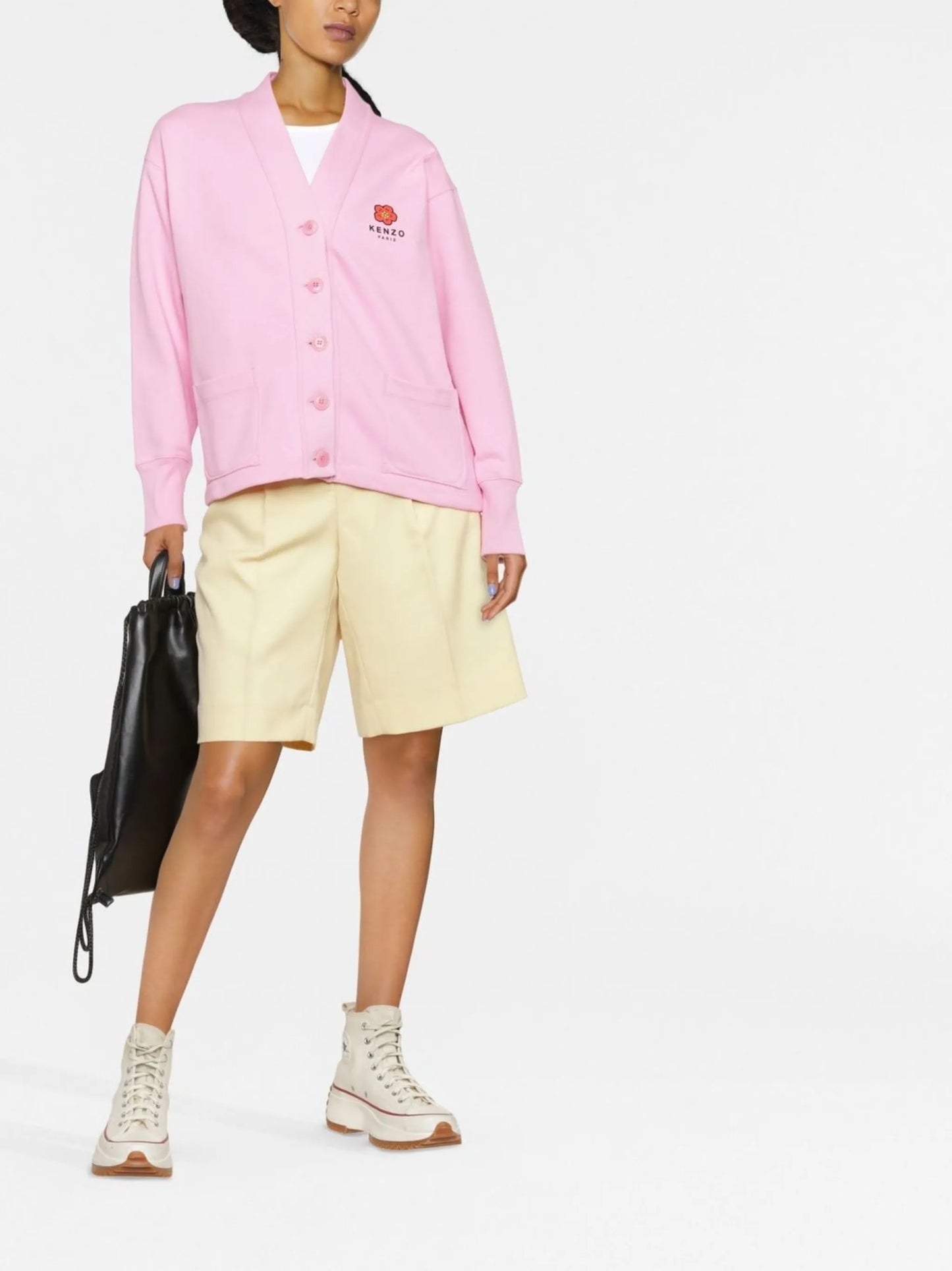 Boke Flower-print oversized cardigan