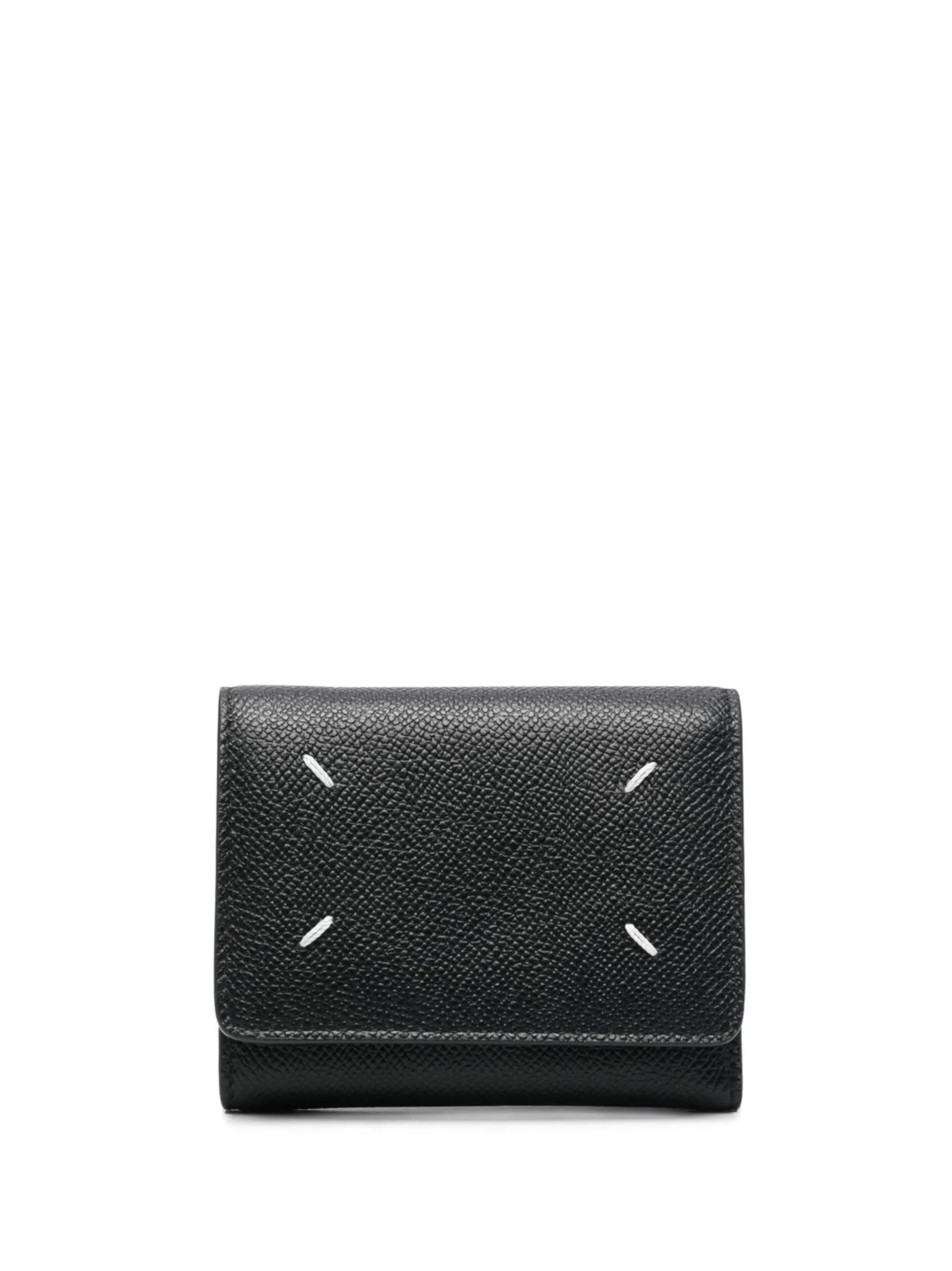 Four stitches leather wallet