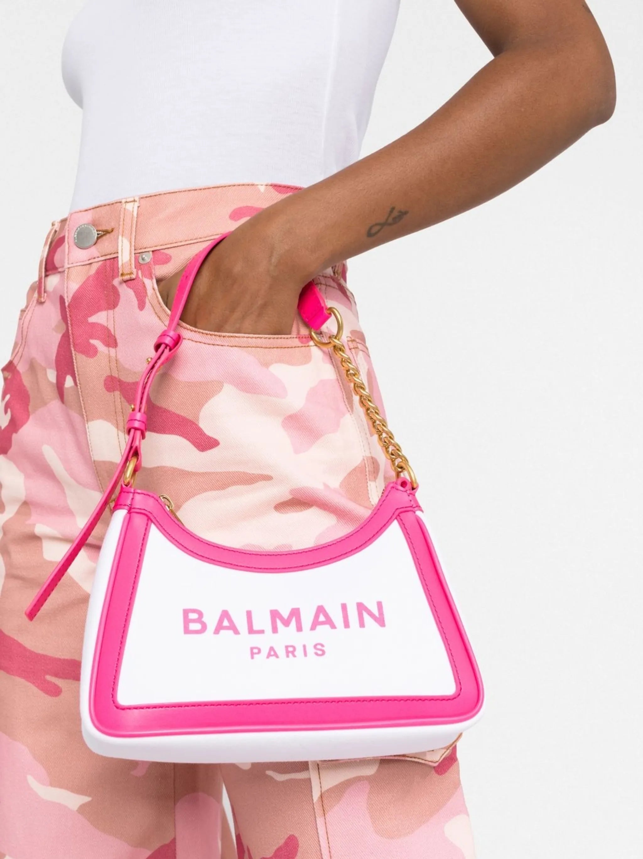 logo-print shoulder bag
