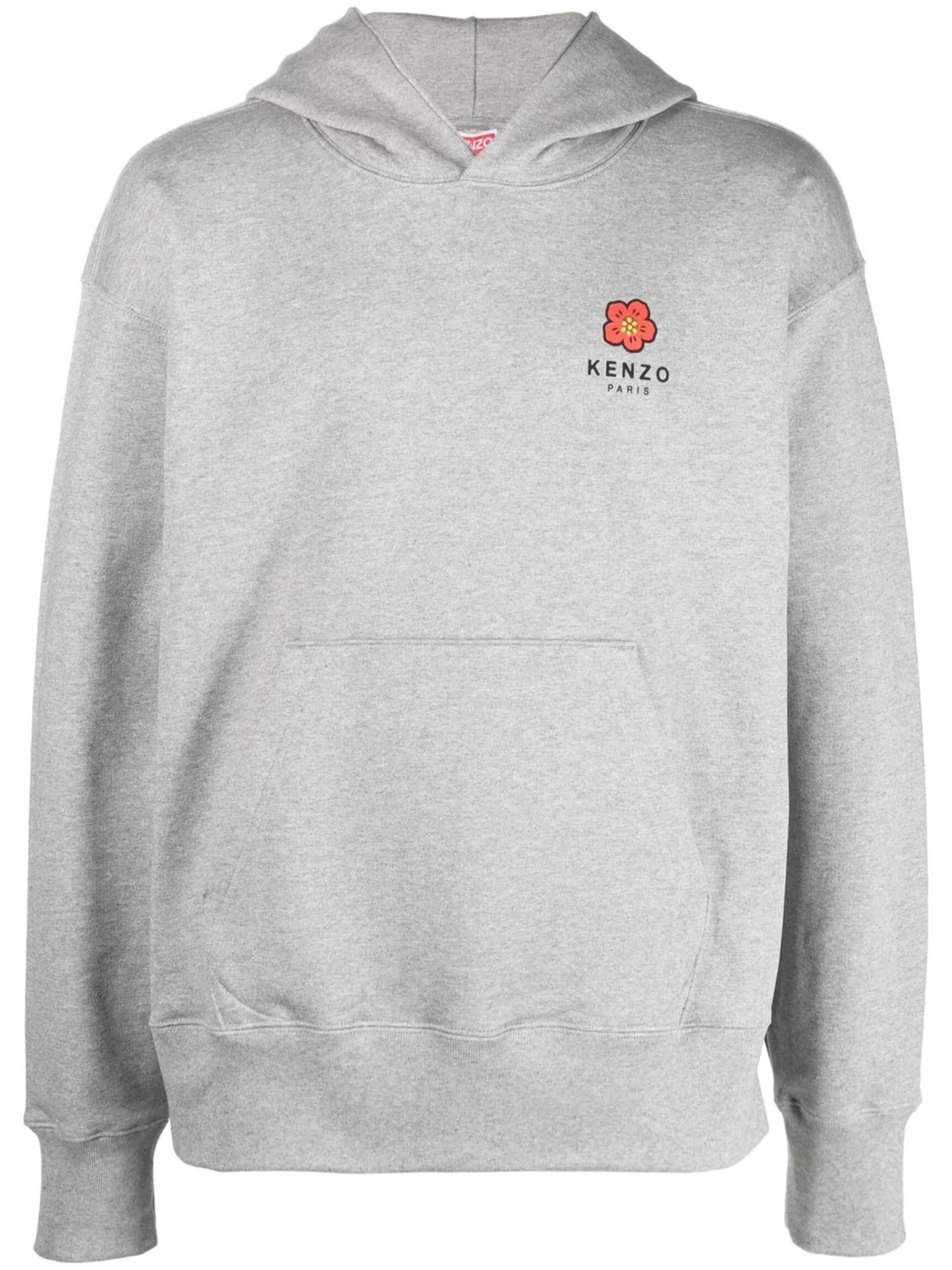 logo-print long-sleeved hoodie