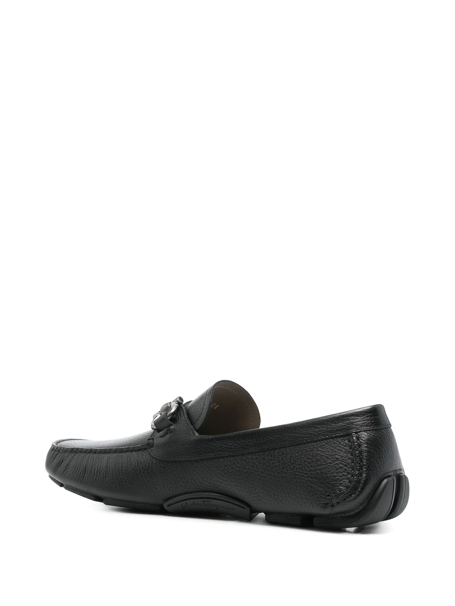 Gancini slip-on leather loafers