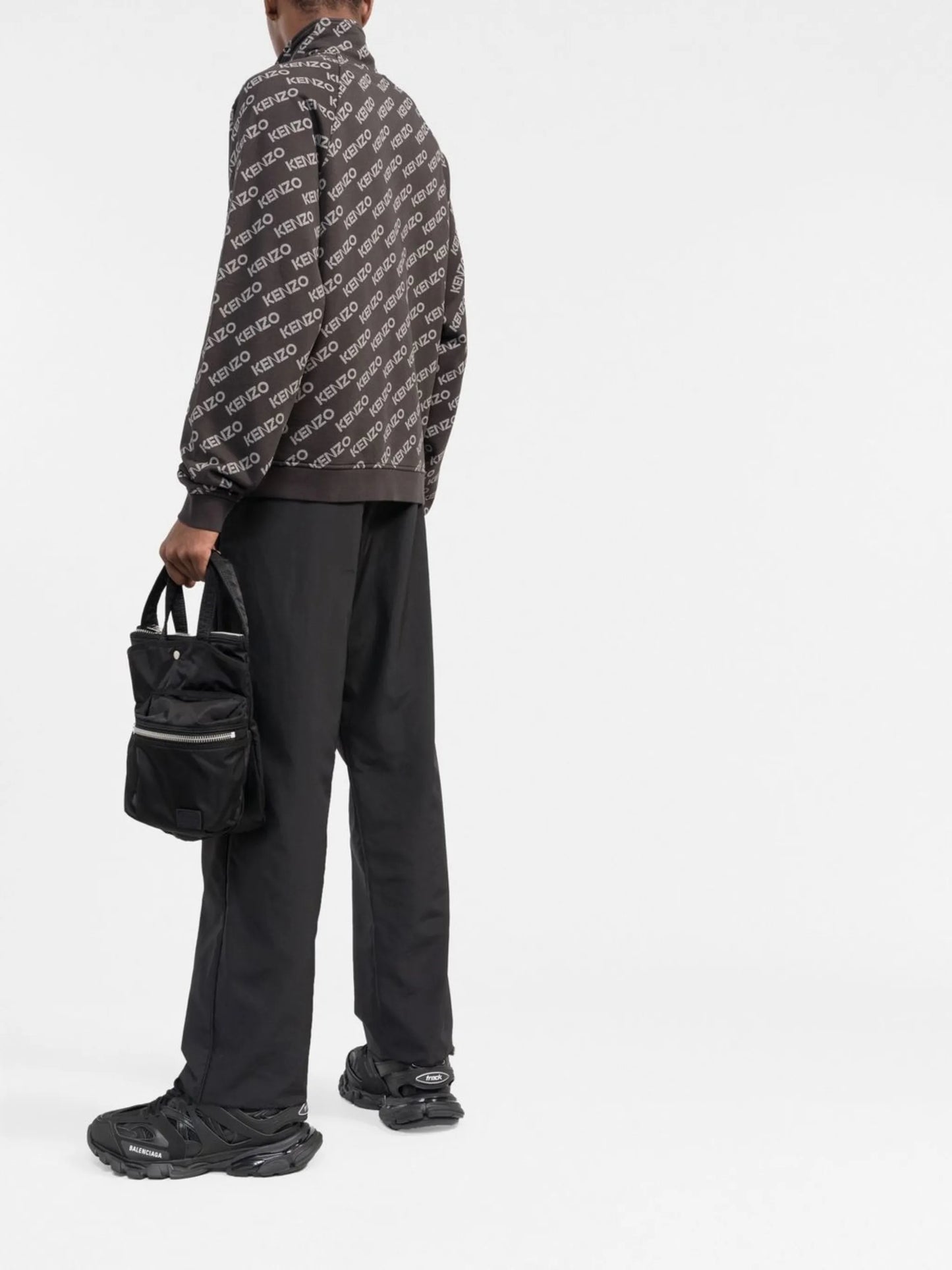 logo print zip-up jacket