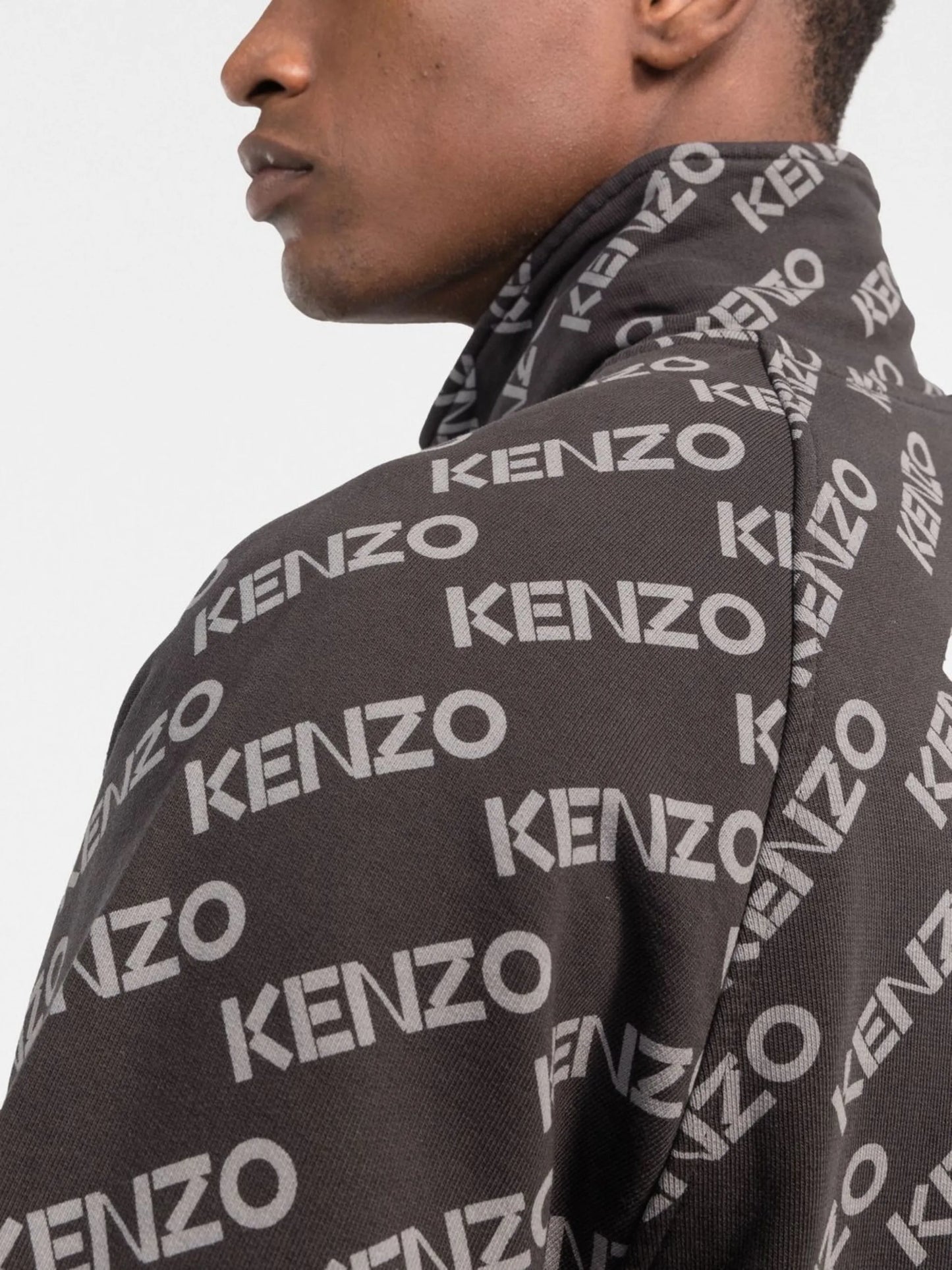 logo print zip-up jacket