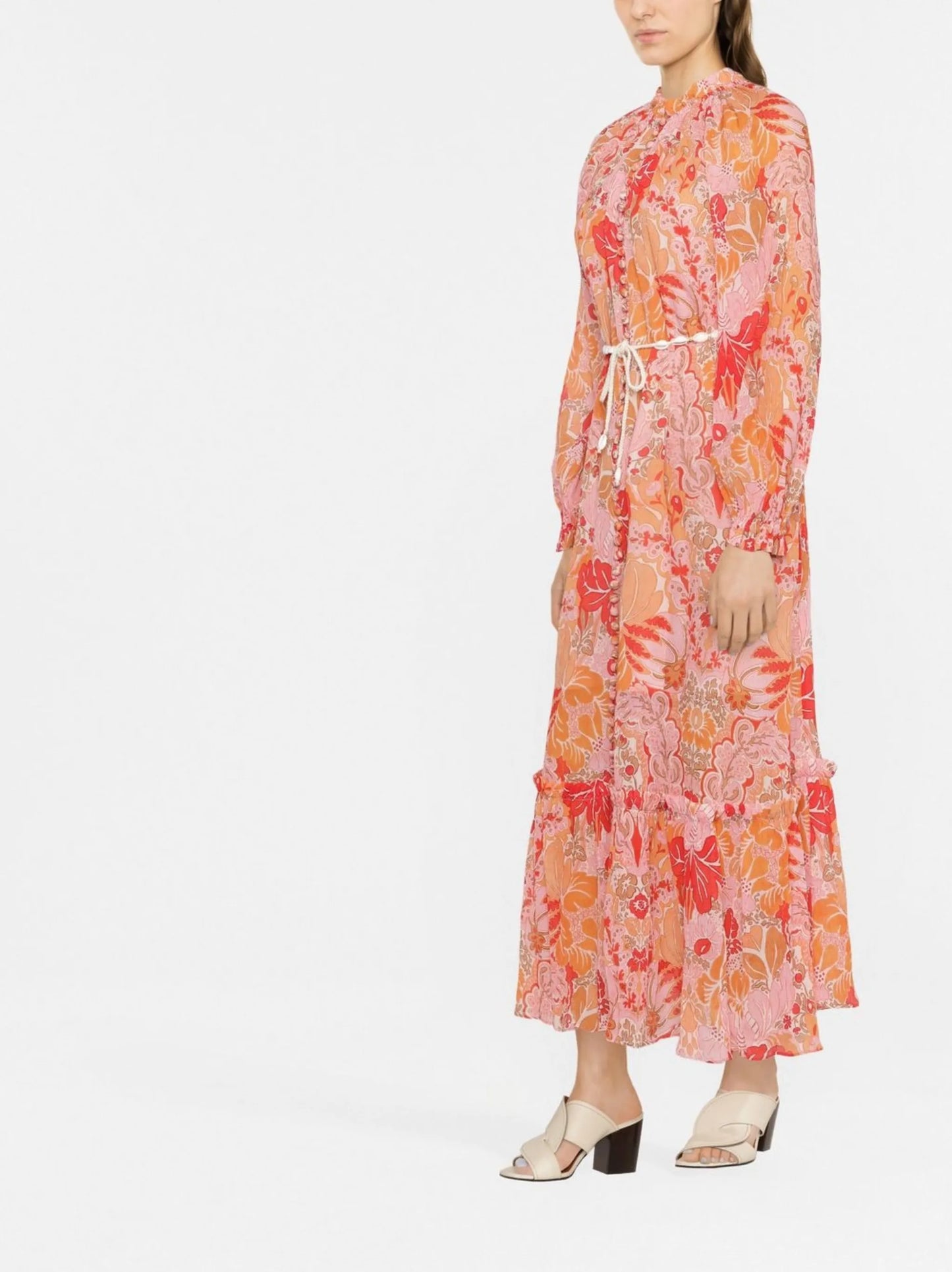 ZIMMERMANN 6895DSS225 CORF CORAL FLORAL  Natural (Vegetable)->Cotton